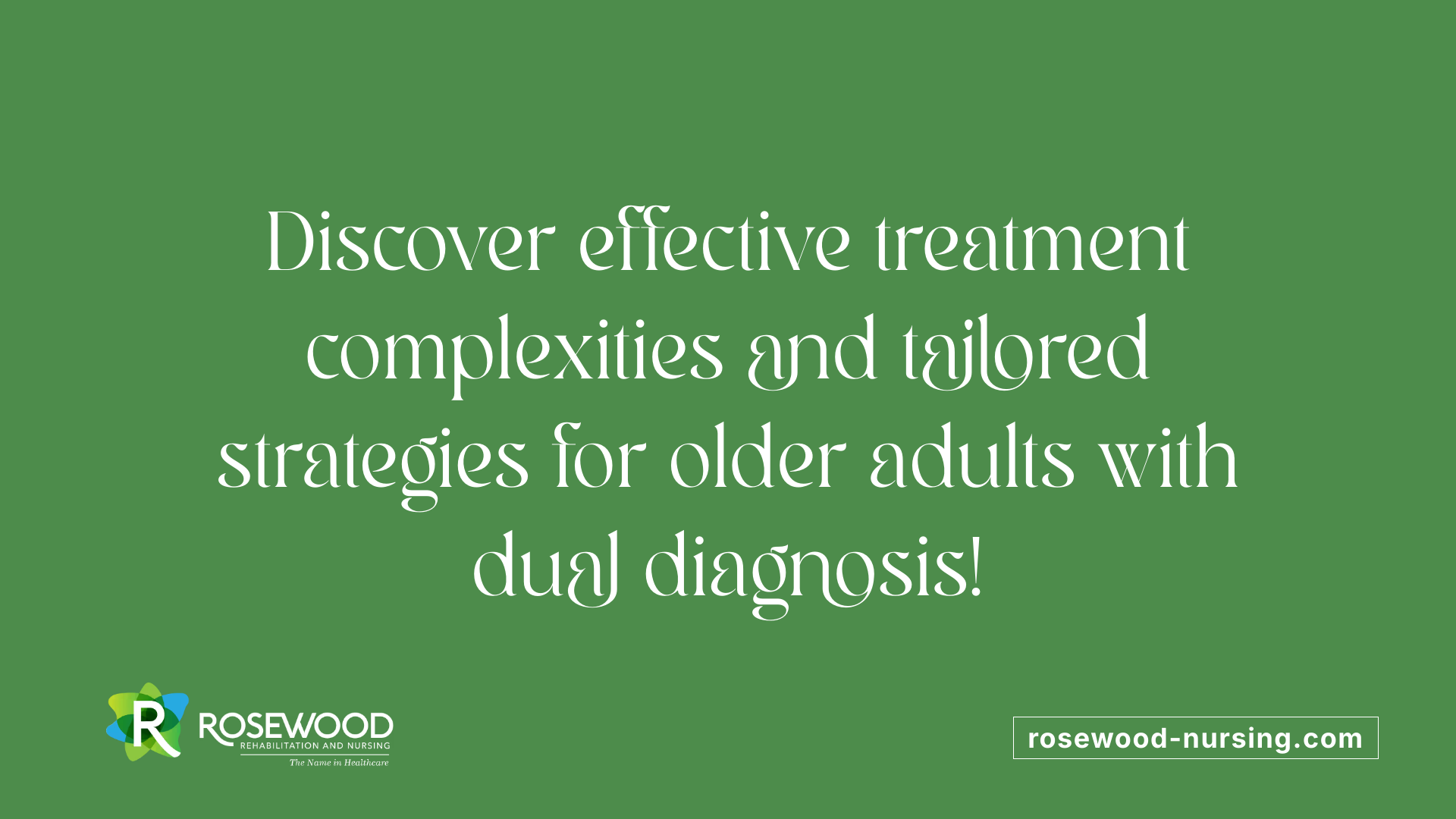 Discover effective treatment complexities and tailored strategies for older adults with dual diagnosis!
