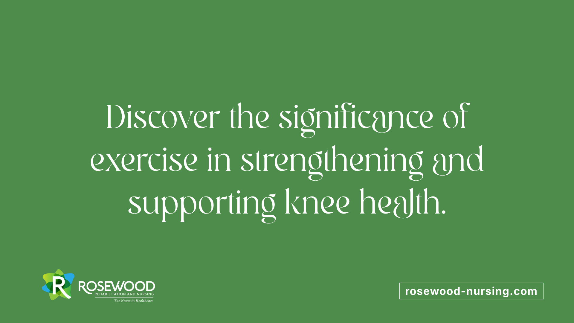 Discover the significance of exercise in strengthening and supporting knee health.