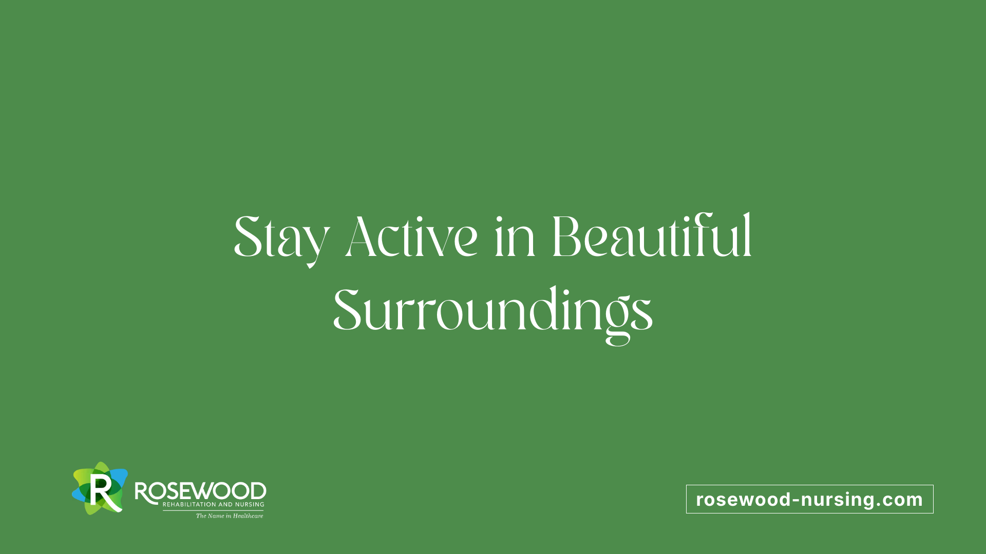 Stay Active in Beautiful Surroundings