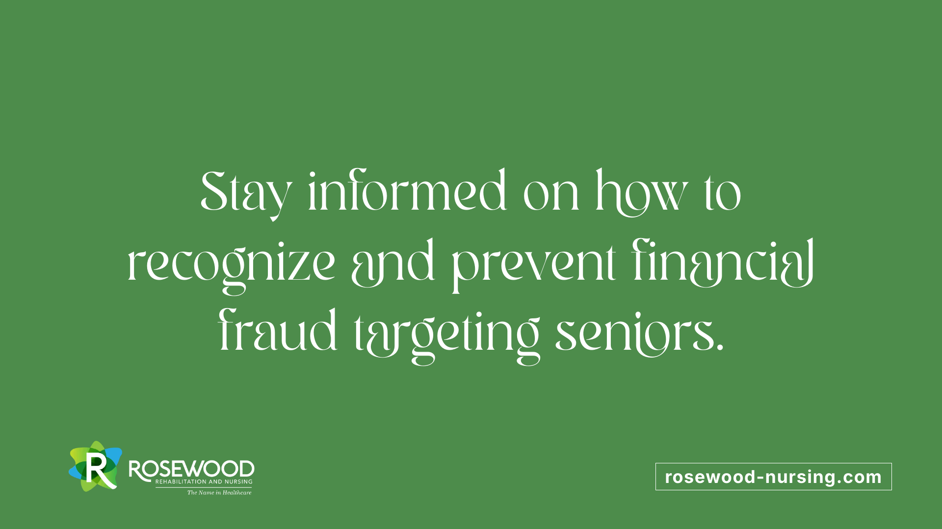 Stay informed on how to recognize and prevent financial fraud targeting seniors.