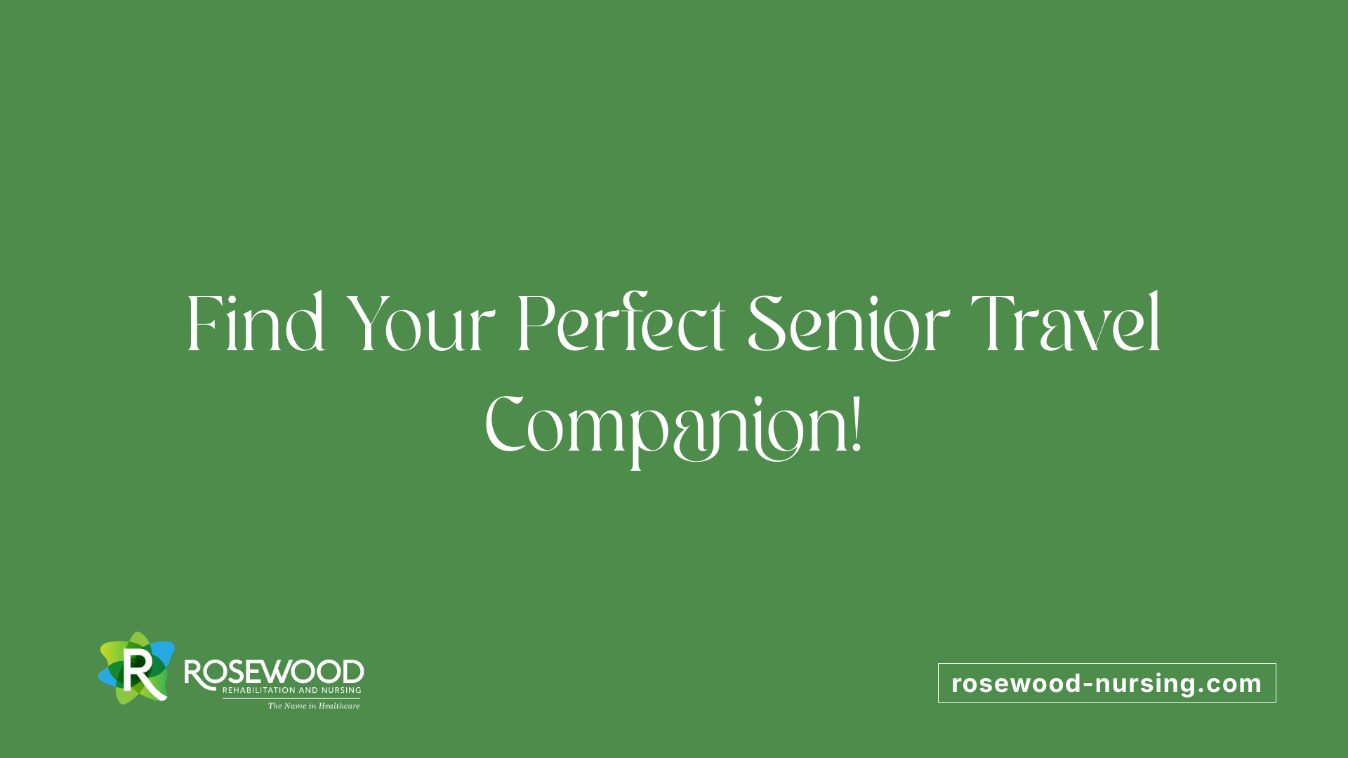 Find Your Perfect Senior Travel Companion!