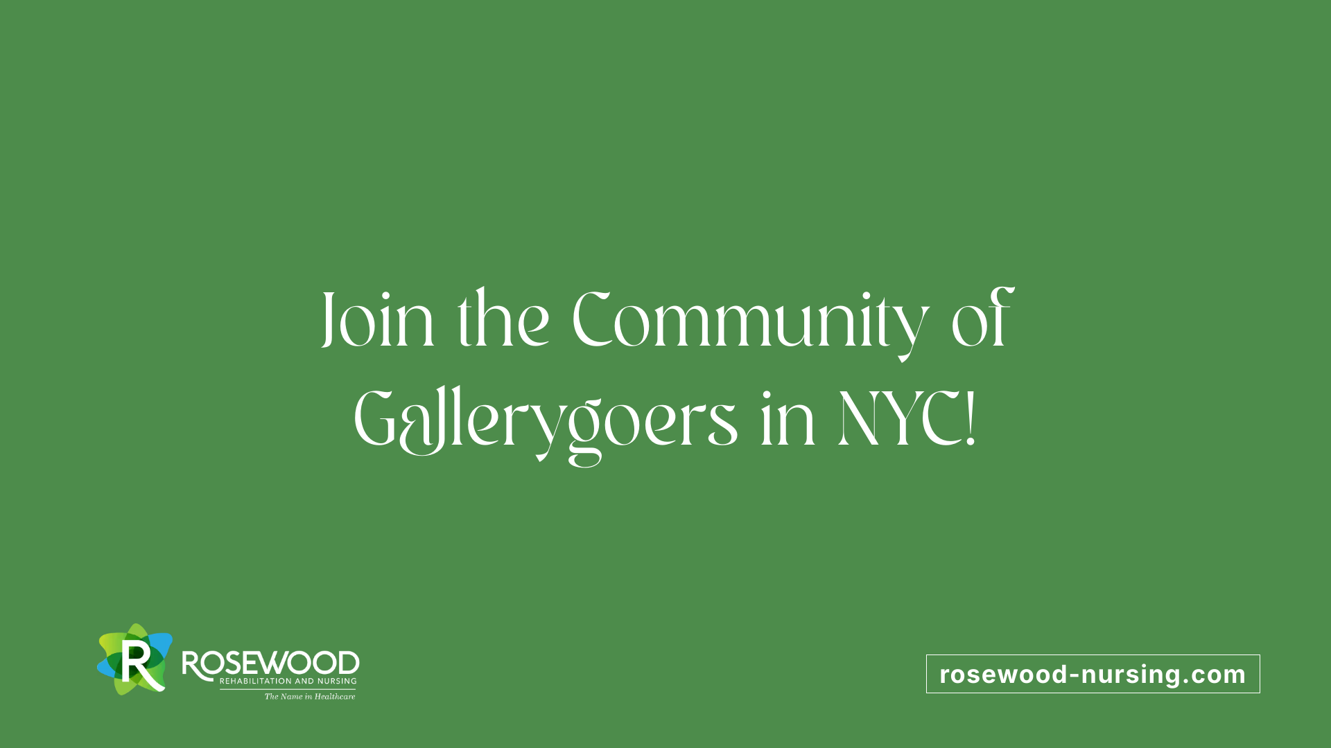 Join the Community of Gallerygoers in NYC!