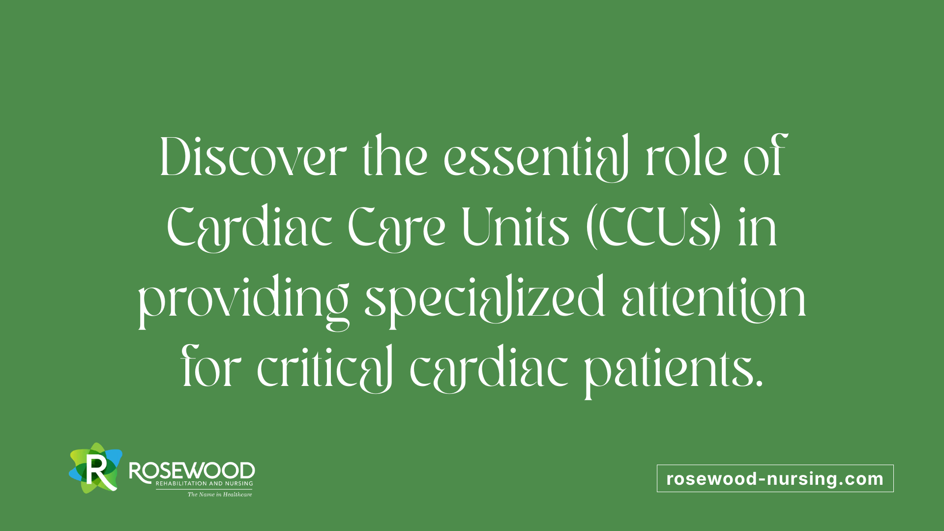 Discover the essential role of Cardiac Care Units (CCUs) in providing specialized attention for critical cardiac patients.