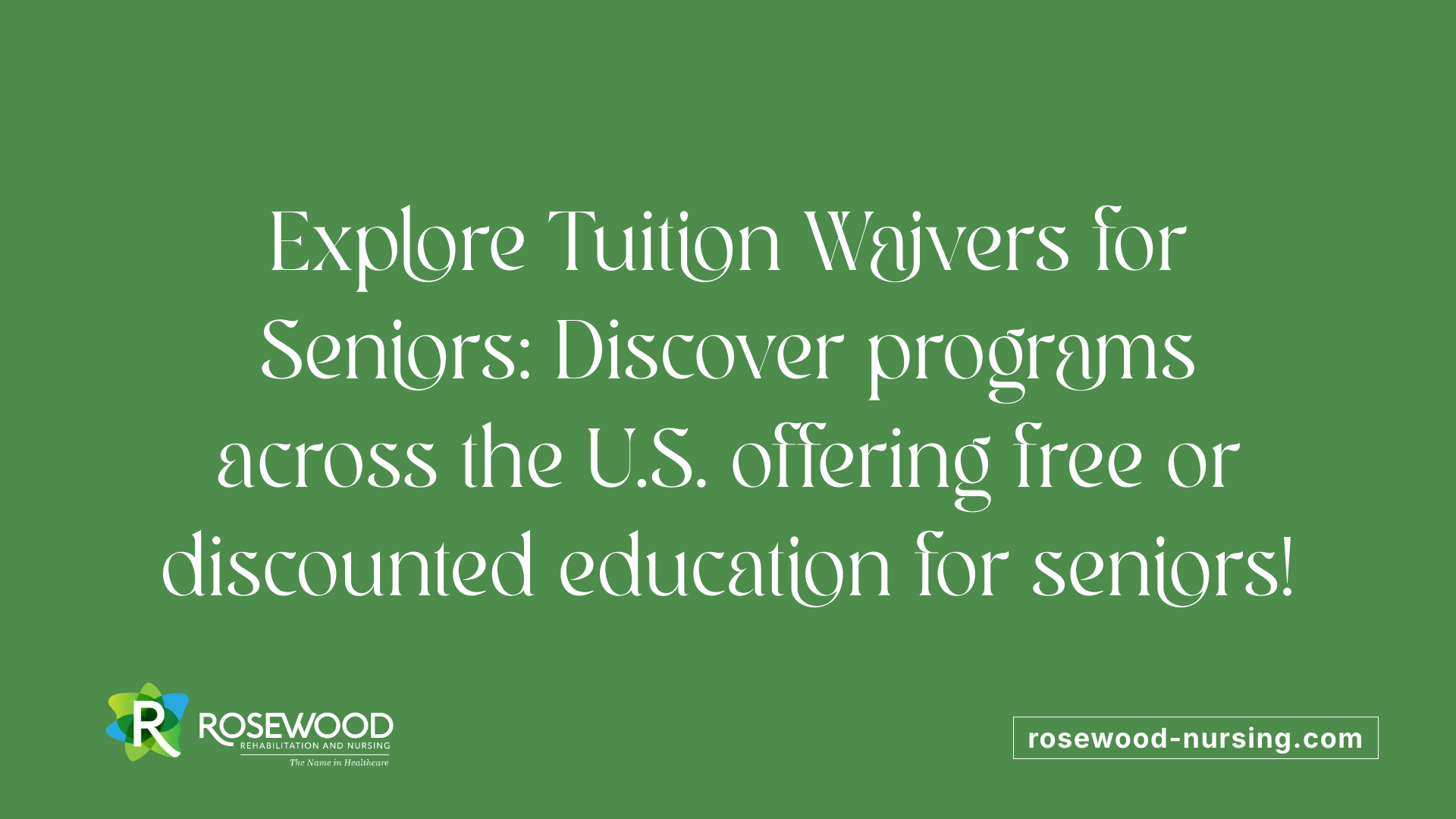 Explore Tuition Waivers for Seniors: Discover programs across the U.S. offering free or discounted education for seniors!