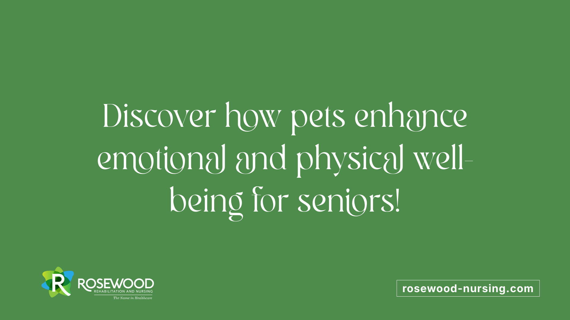 Discover how pets enhance emotional and physical well-being for seniors!