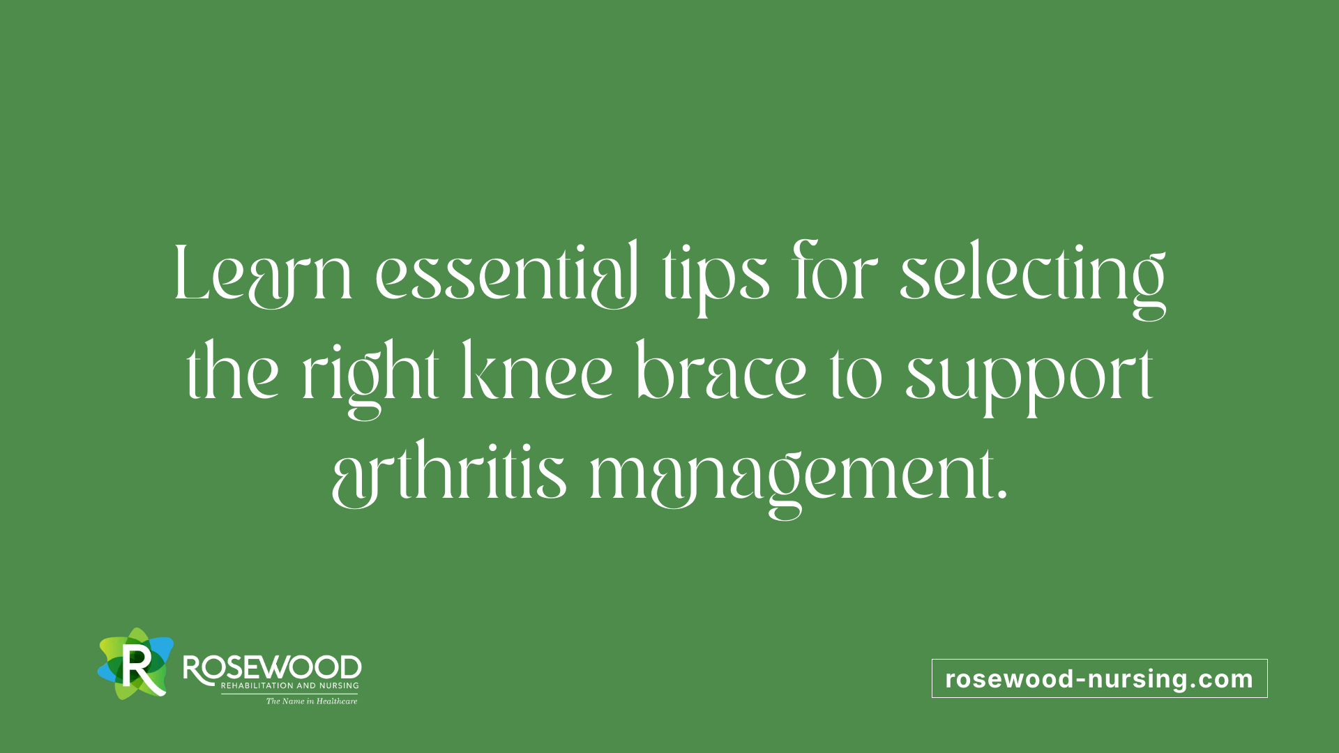 Learn essential tips for selecting the right knee brace to support arthritis management.