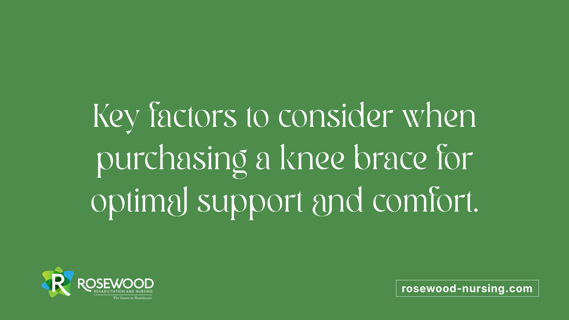 Key factors to consider when purchasing a knee brace for optimal support and comfort.
