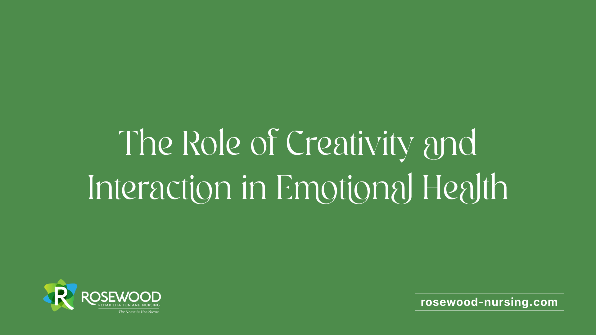 The Role of Creativity and Interaction in Emotional Health