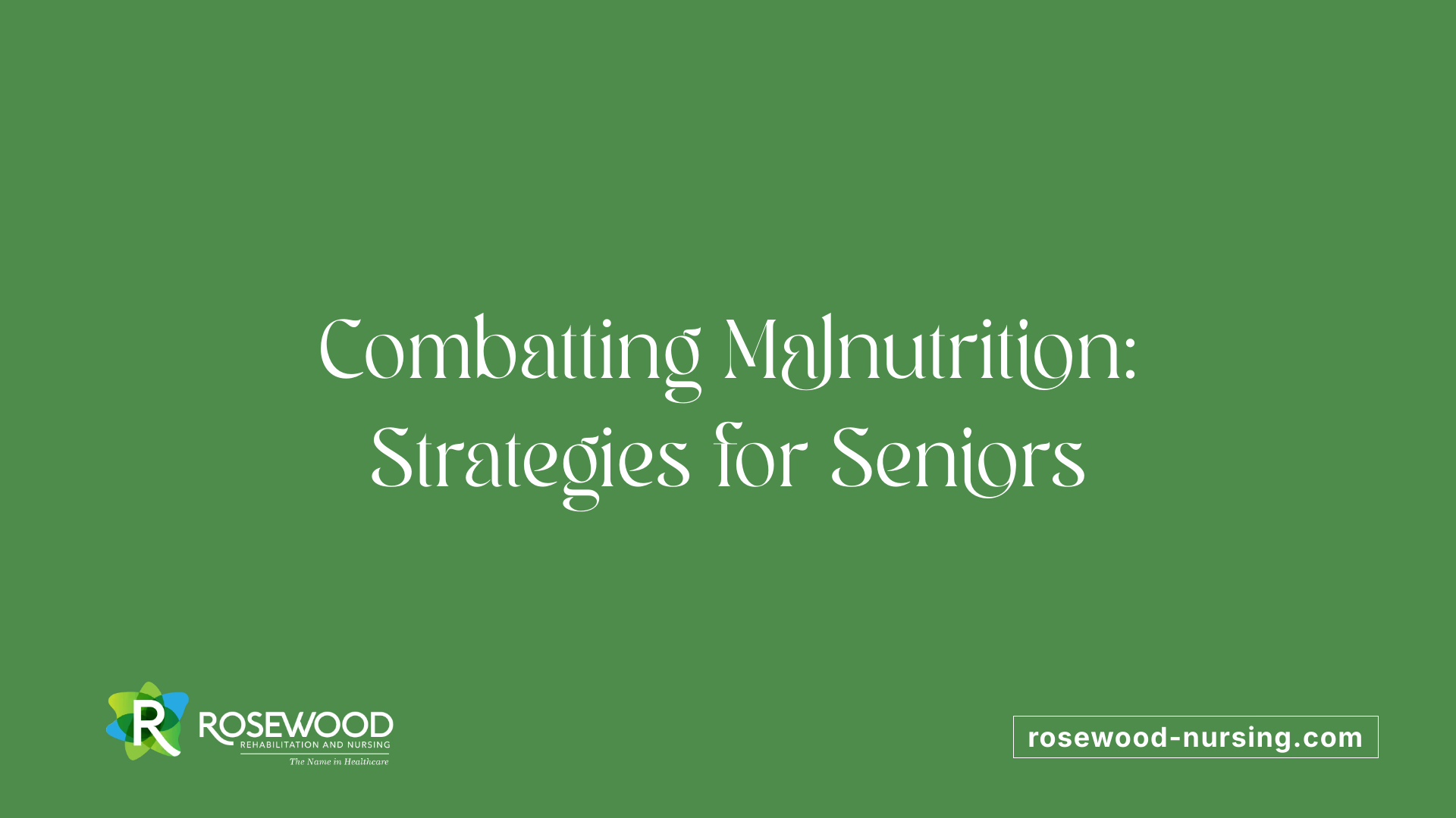 Combatting Malnutrition: Strategies for Seniors