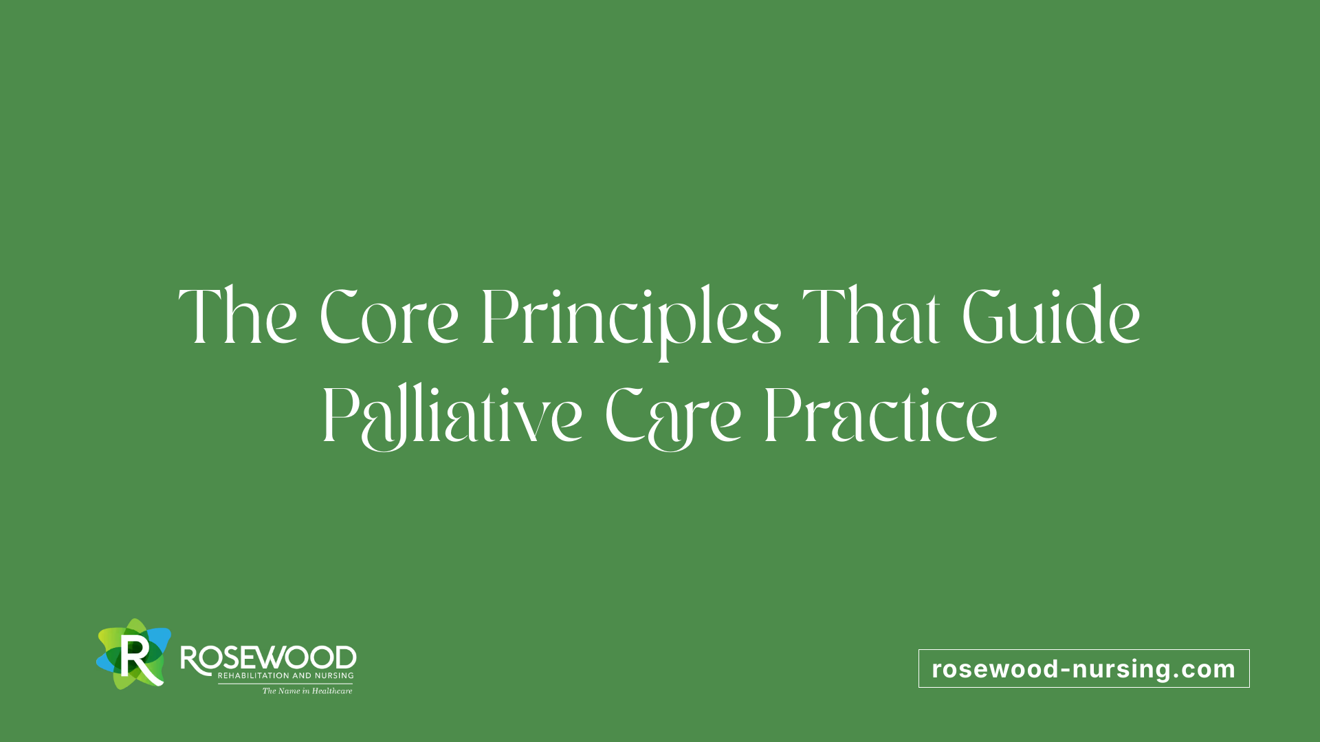 The Core Principles That Guide Palliative Care Practice