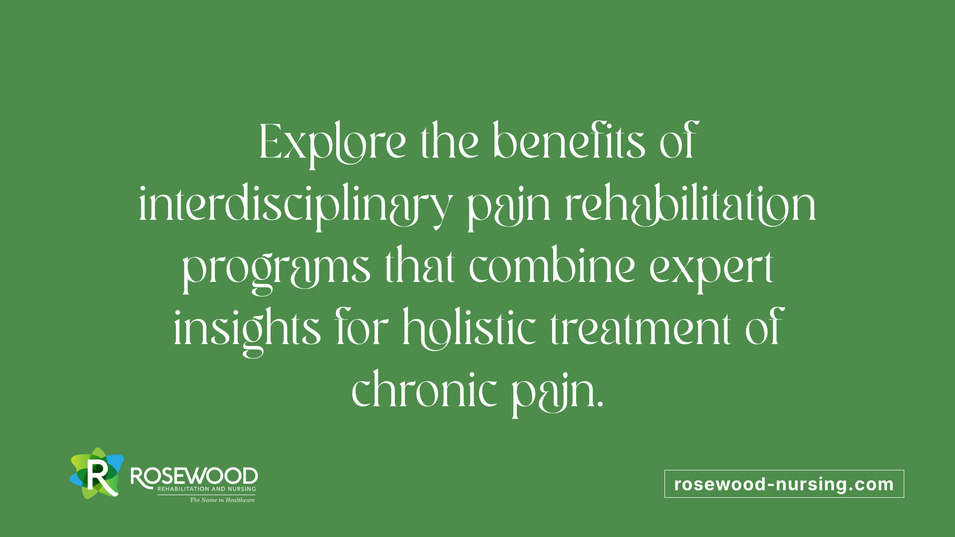 Explore the benefits of interdisciplinary pain rehabilitation programs that combine expert insights for holistic treatment of chronic pain.