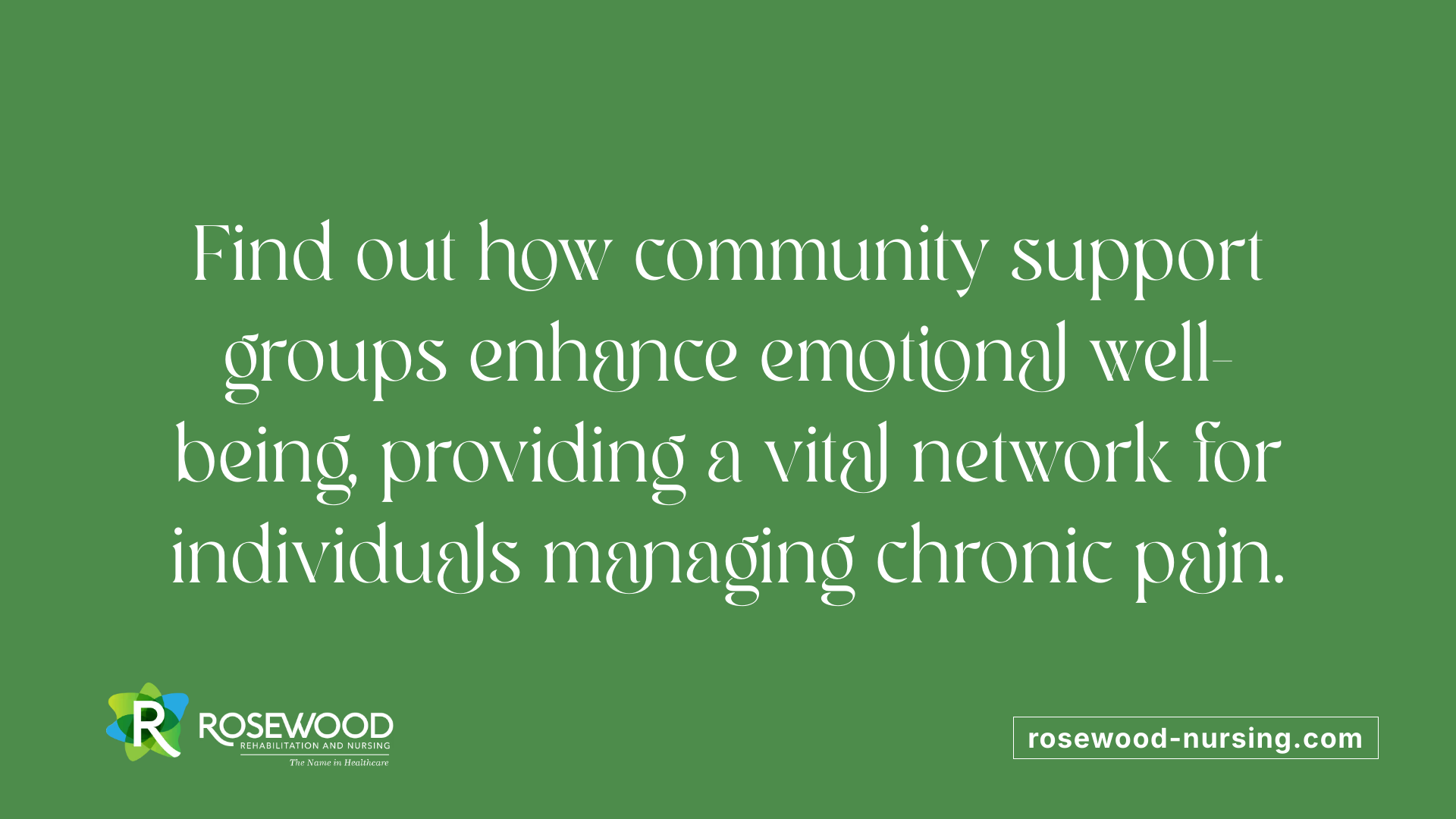 Find out how community support groups enhance emotional well-being, providing a vital network for individuals managing chronic pain.