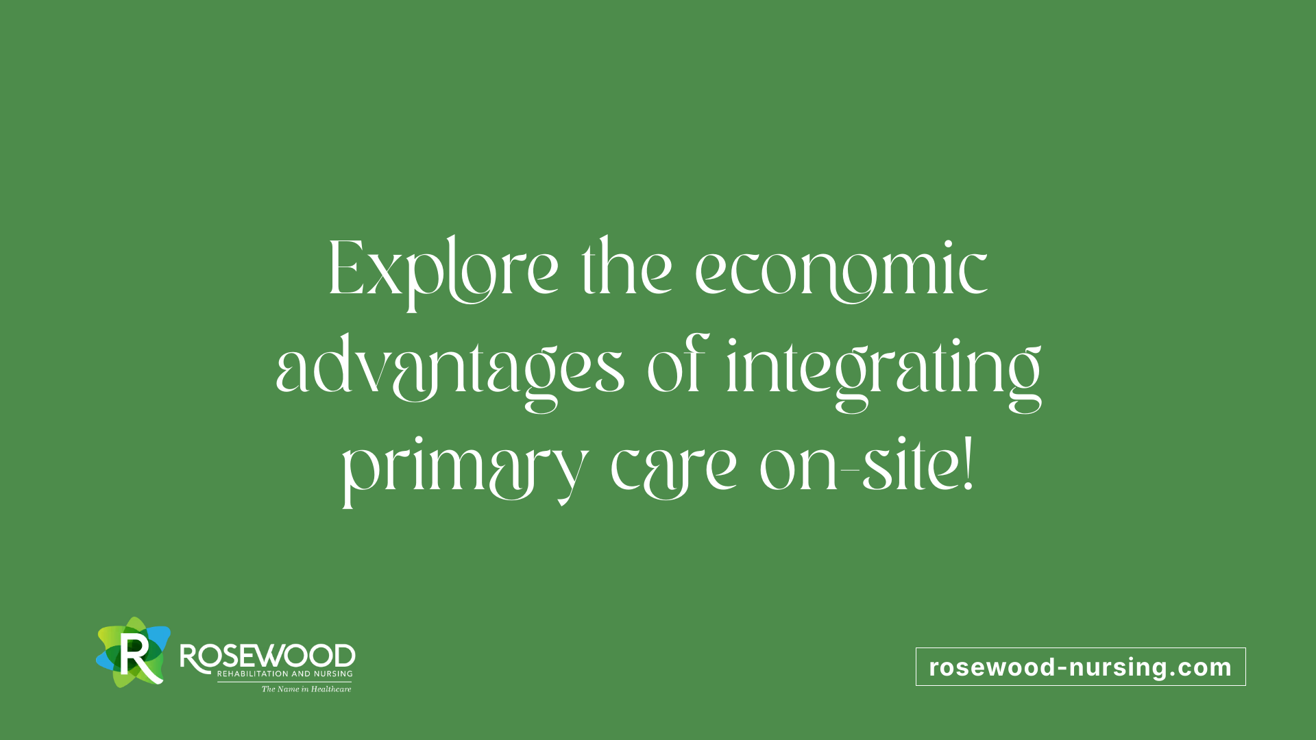 Explore the economic advantages of integrating primary care on-site!