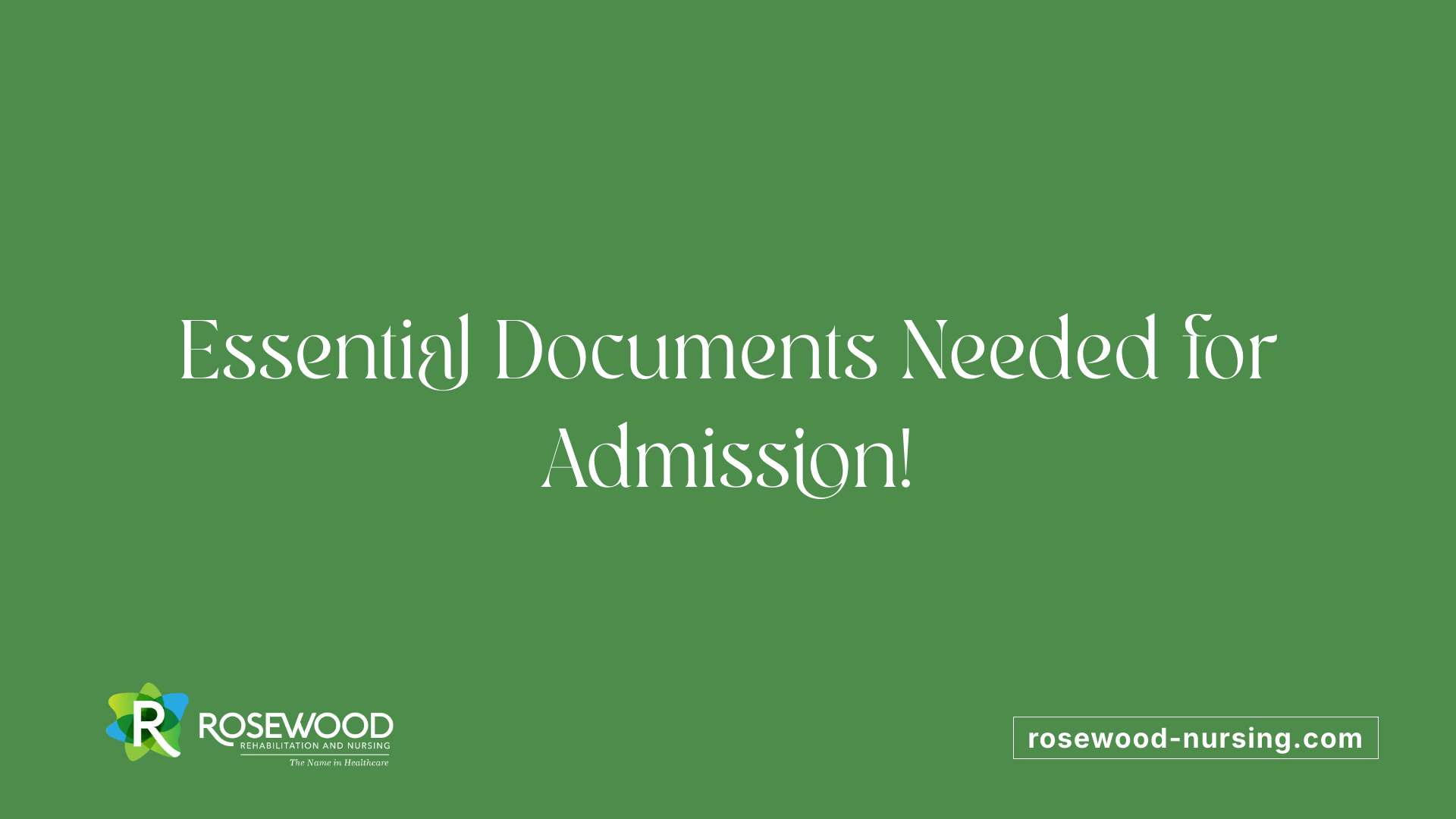 Essential Documents Needed for Admission!