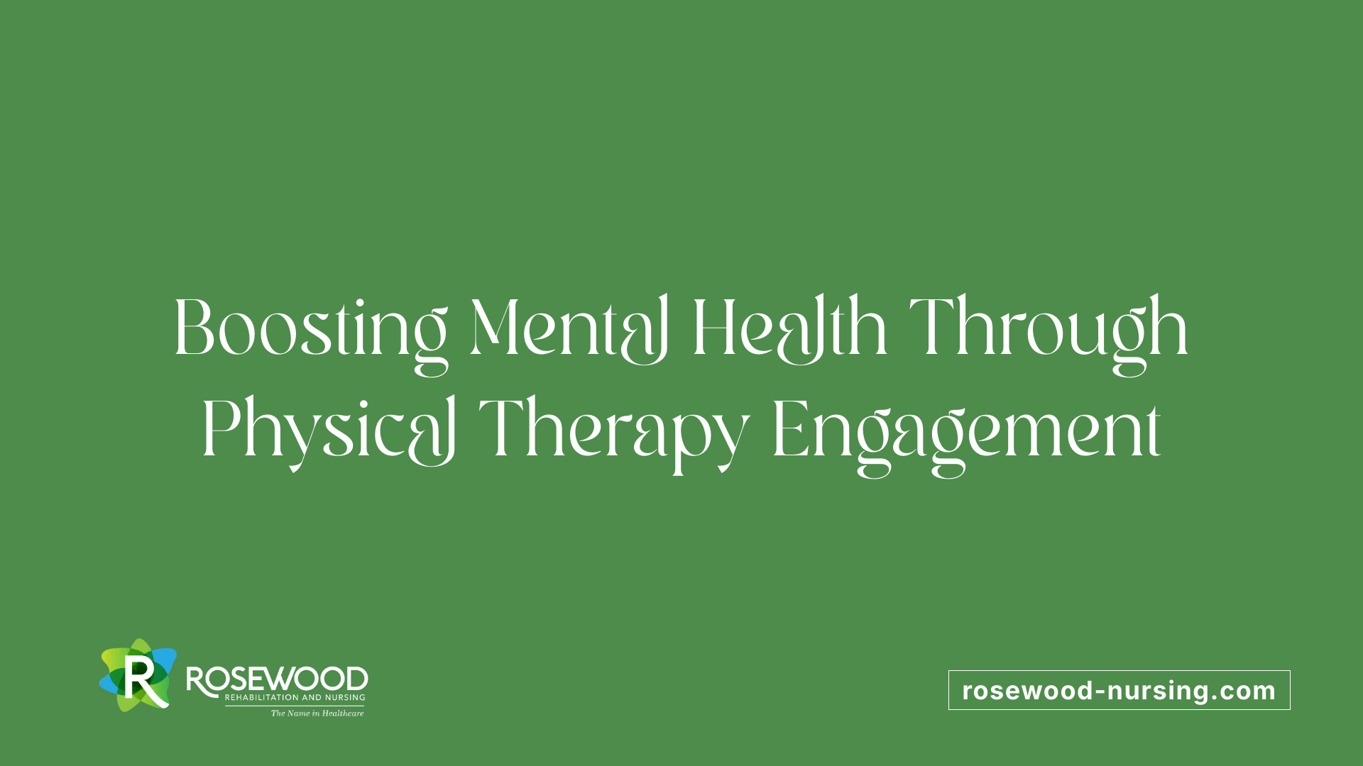 Boosting Mental Health Through Physical Therapy Engagement