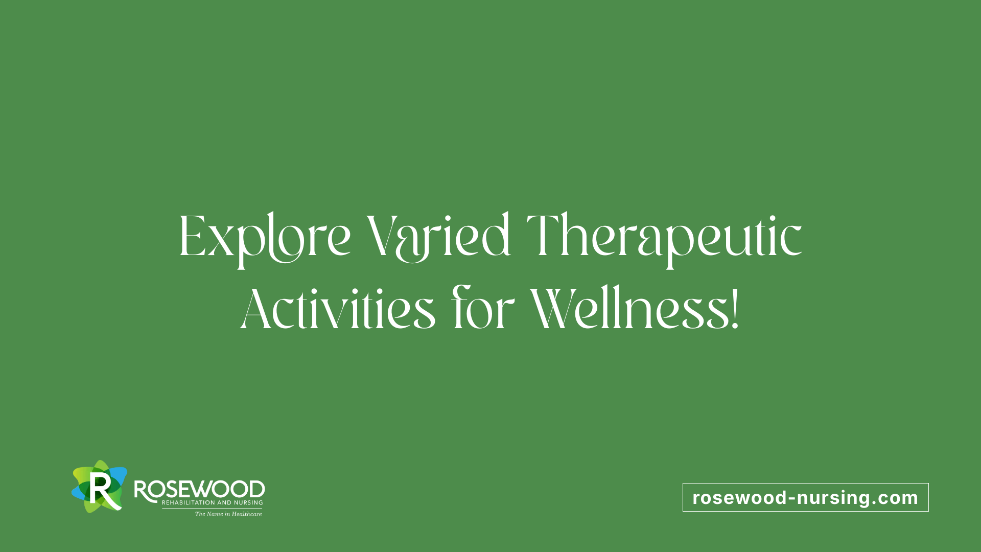 Explore Varied Therapeutic Activities for Wellness!