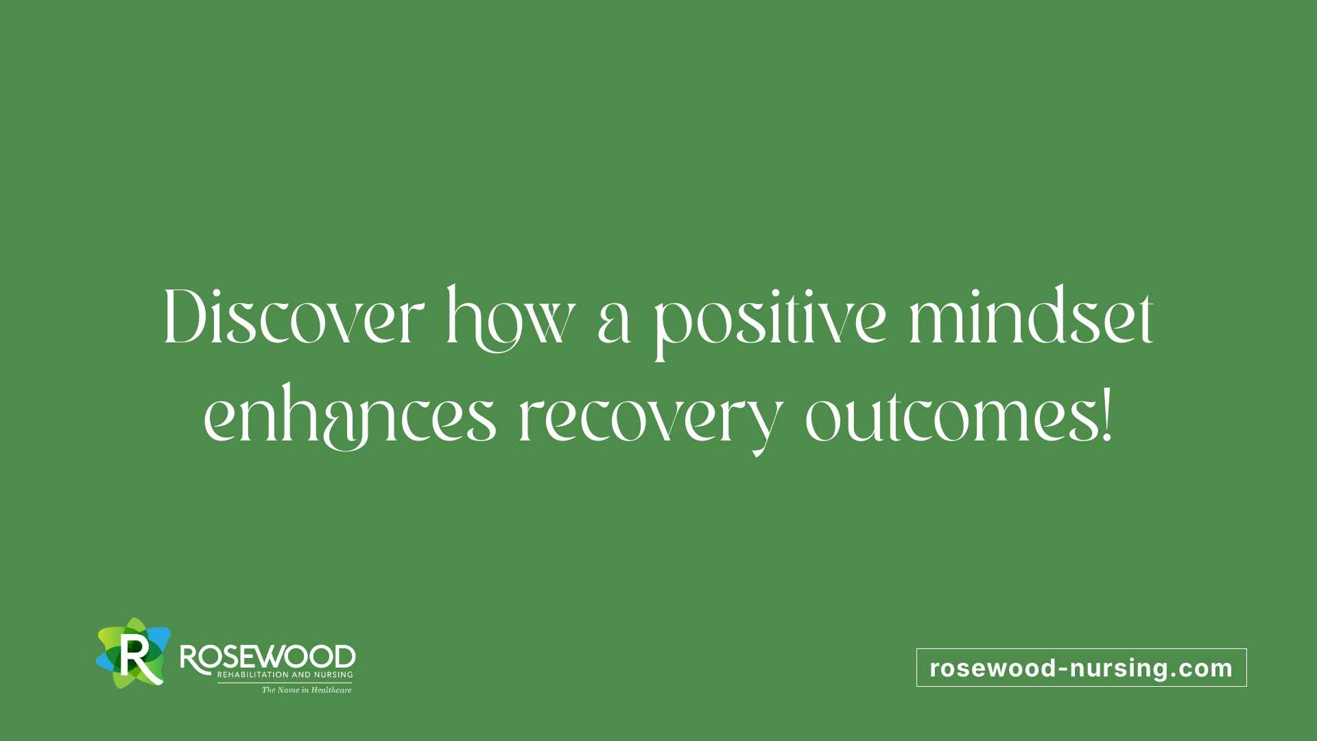 Discover how a positive mindset enhances recovery outcomes!