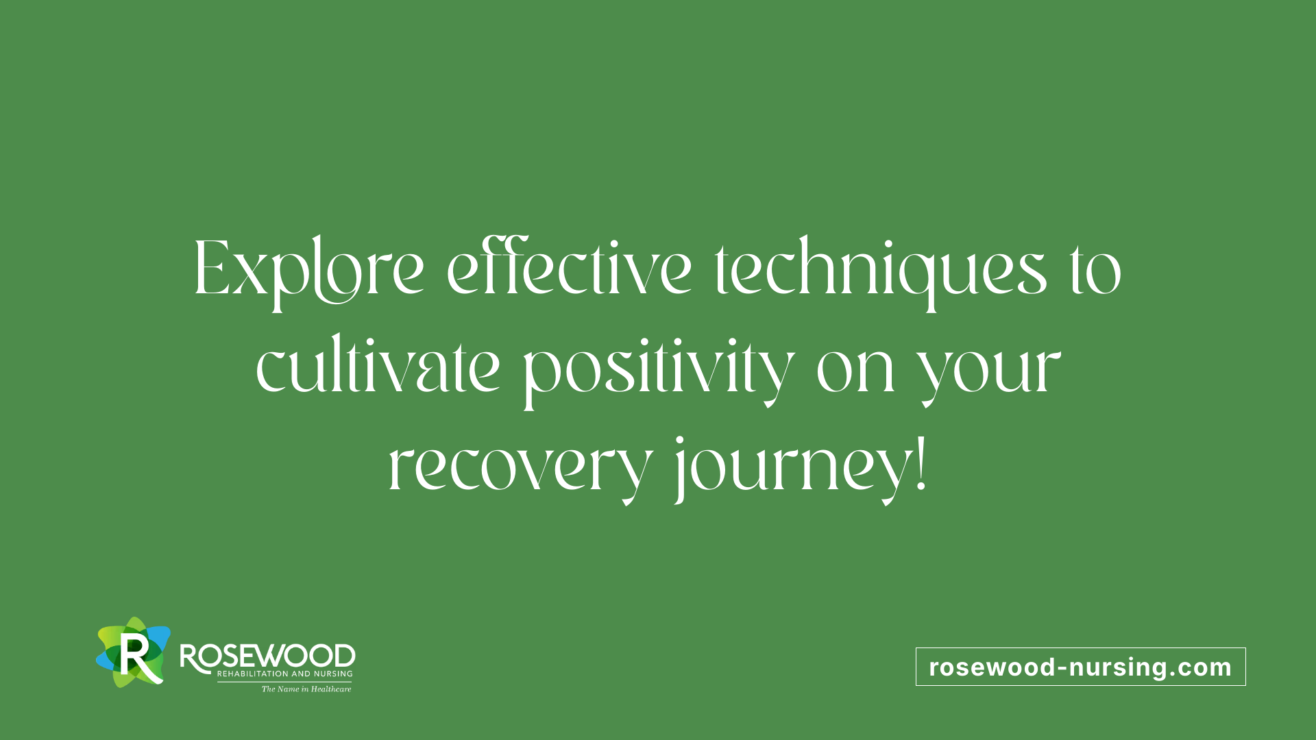Explore effective techniques to cultivate positivity on your recovery journey!