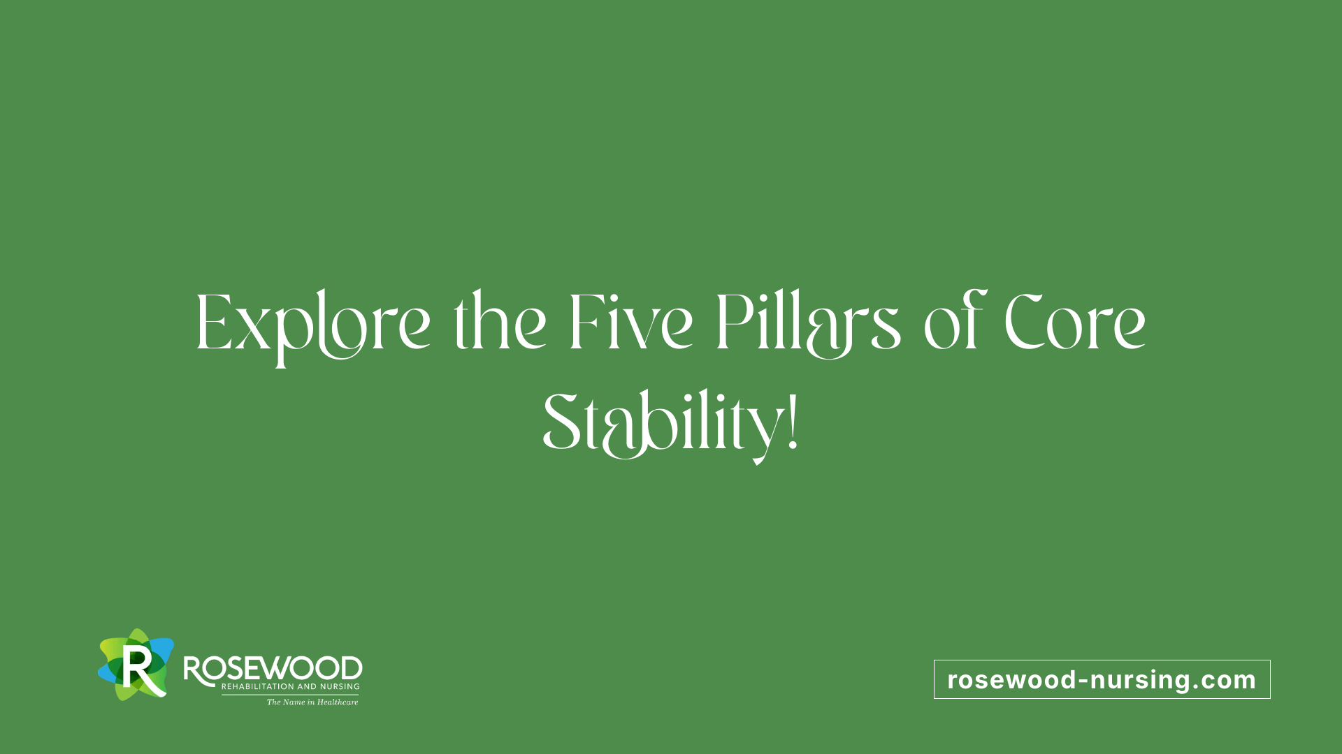 Explore the Five Pillars of Core Stability!