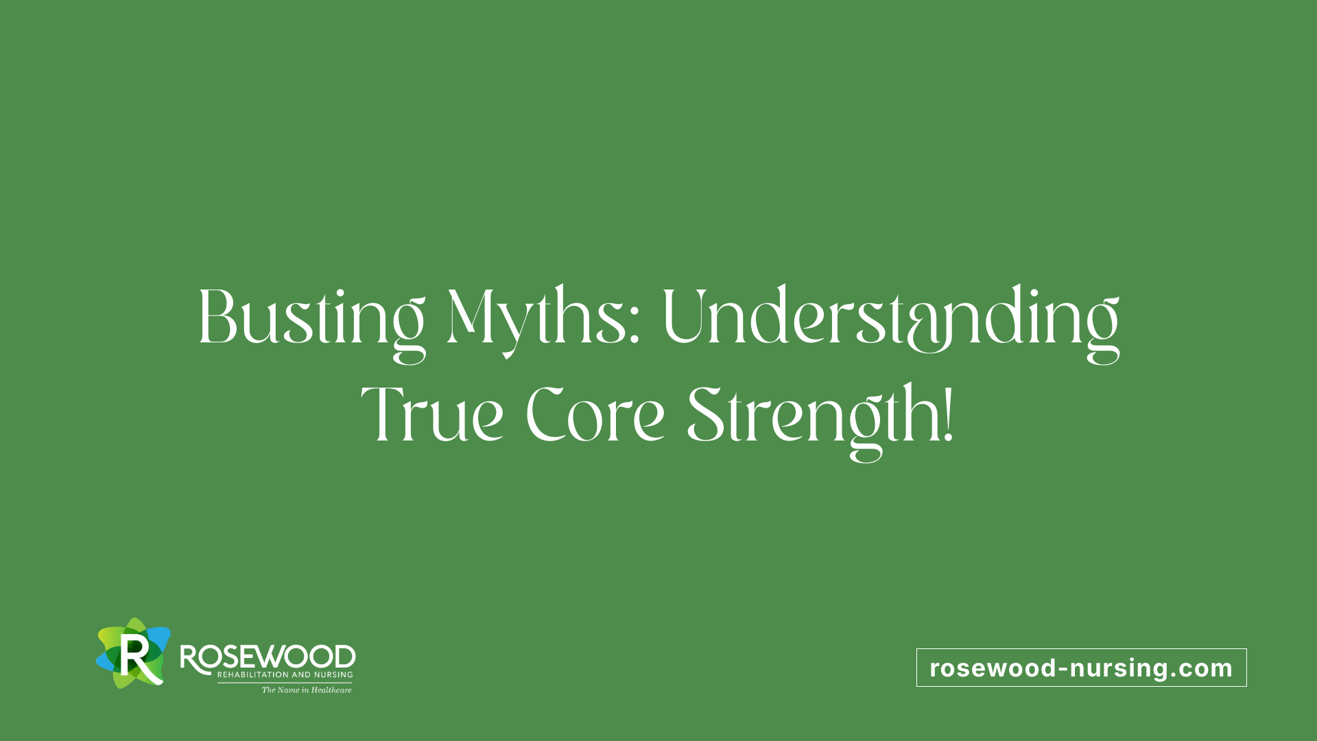 Busting Myths: Understanding True Core Strength!