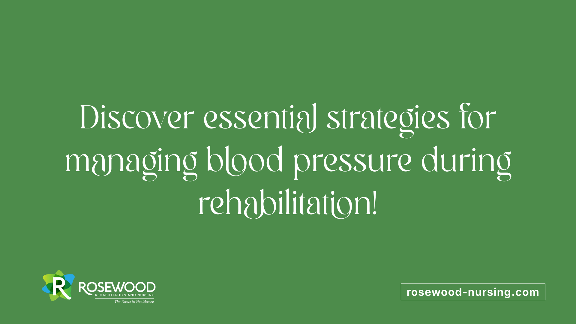 Discover essential strategies for managing blood pressure during rehabilitation!