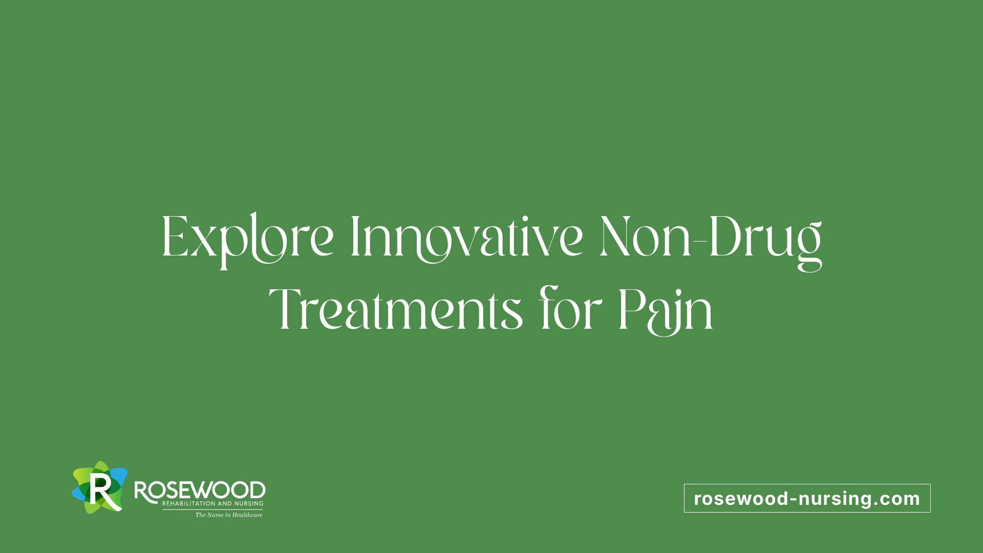 Explore Innovative Non-Drug Treatments for Pain