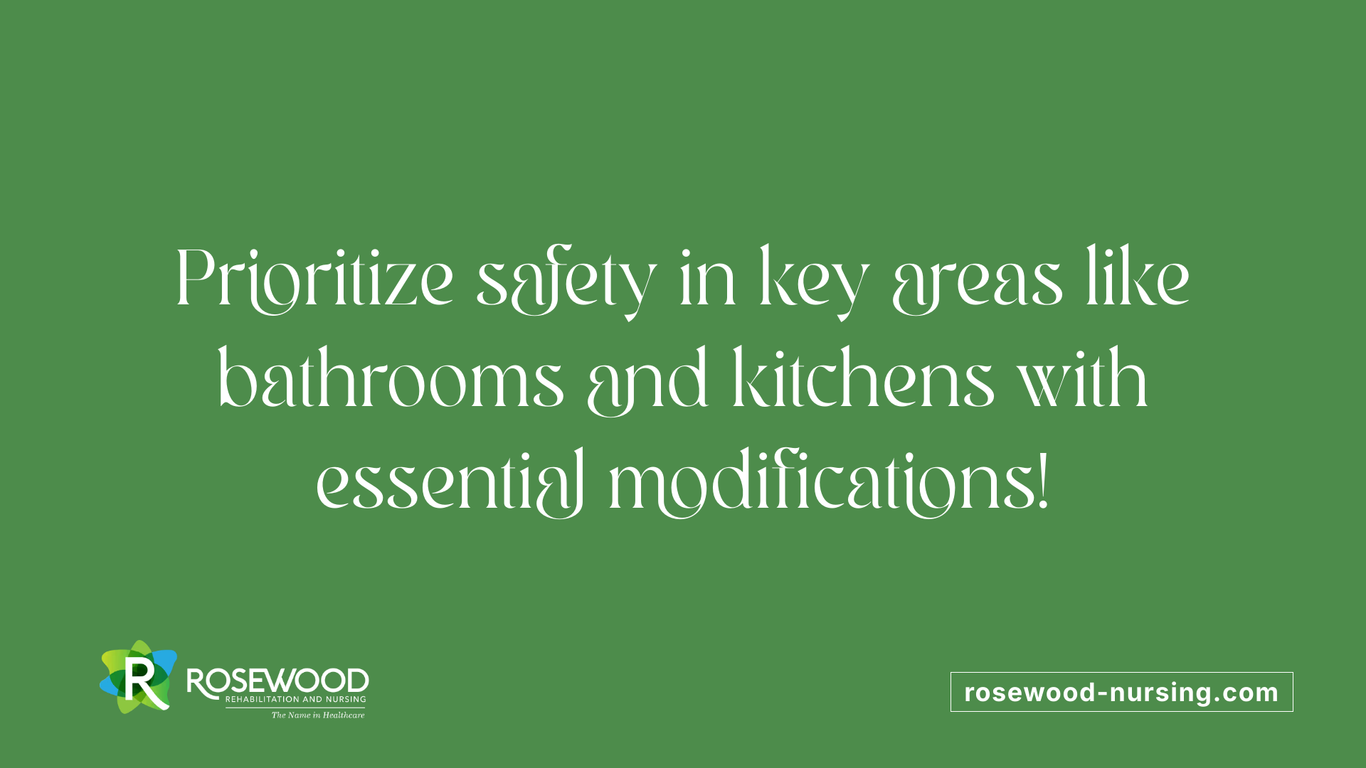 Prioritize safety in key areas like bathrooms and kitchens with essential modifications!