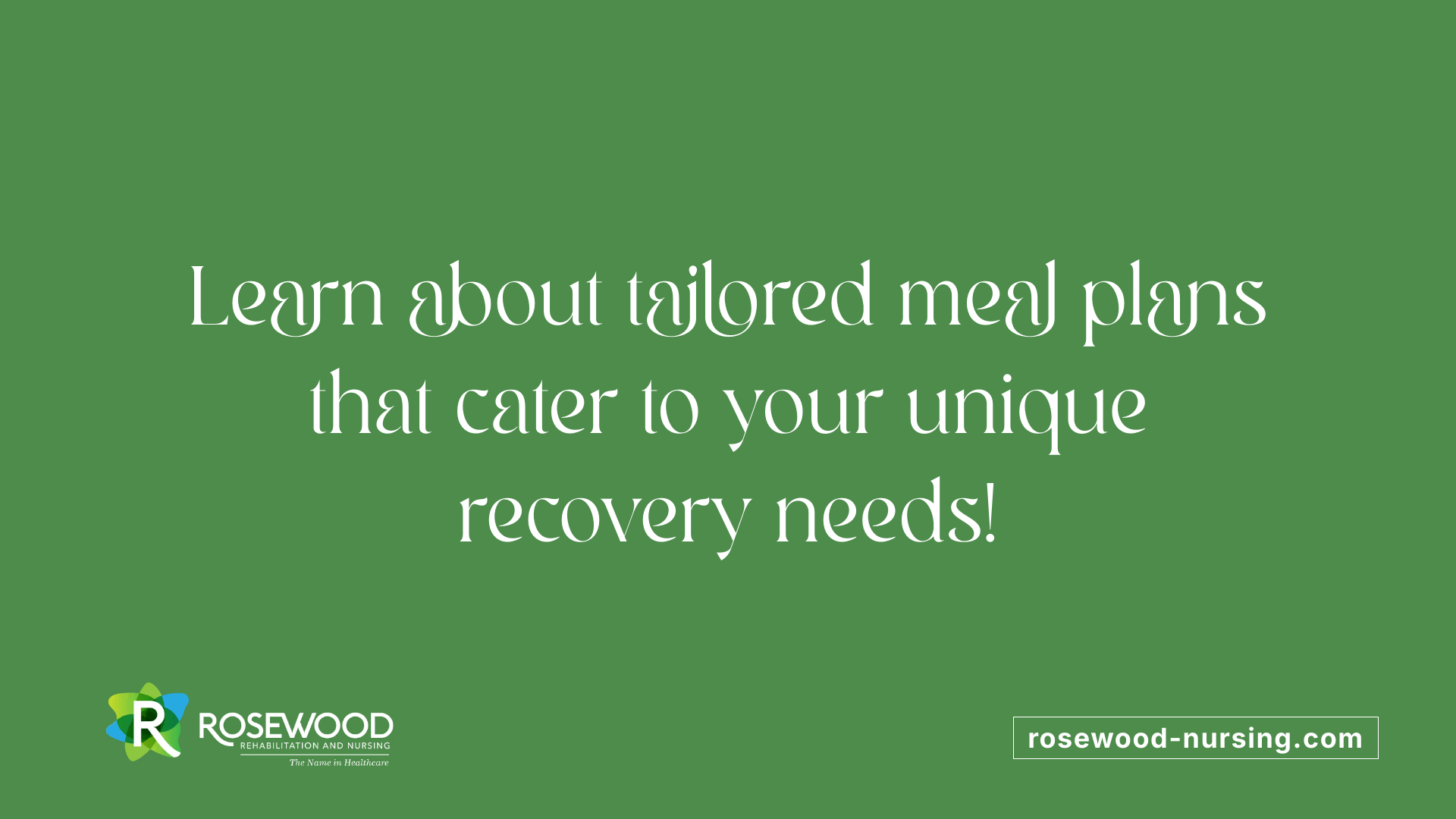 Learn about tailored meal plans that cater to your unique recovery needs!