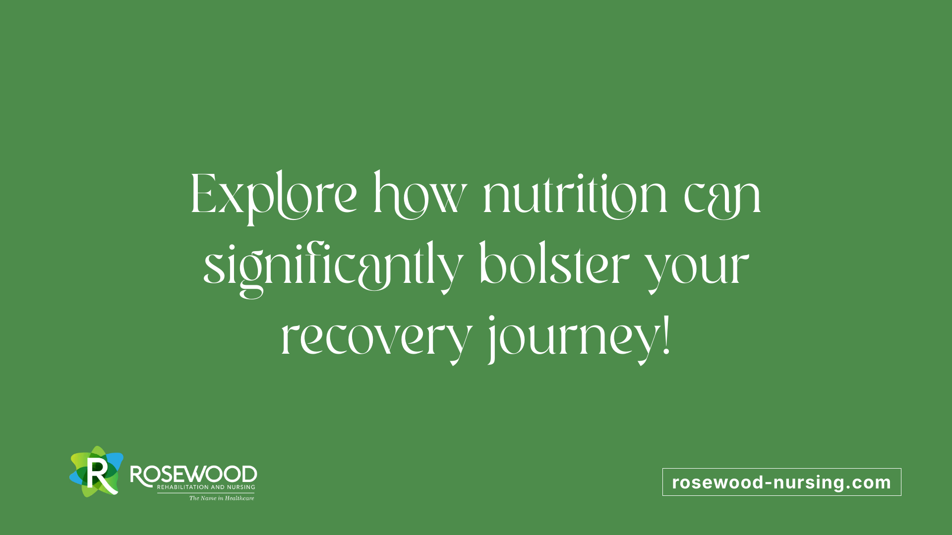 Explore how nutrition can significantly bolster your recovery journey!