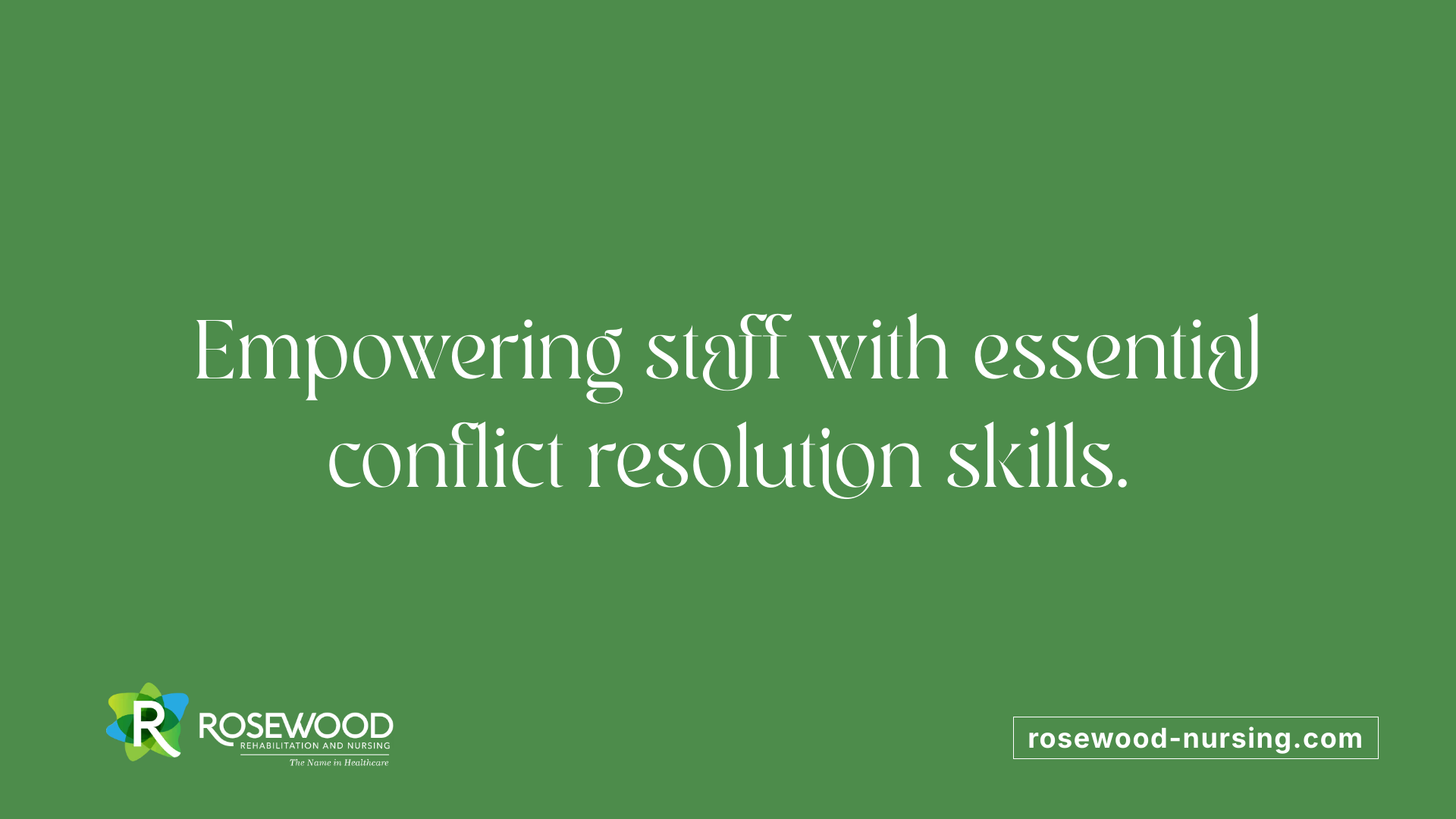 Empowering staff with essential conflict resolution skills.