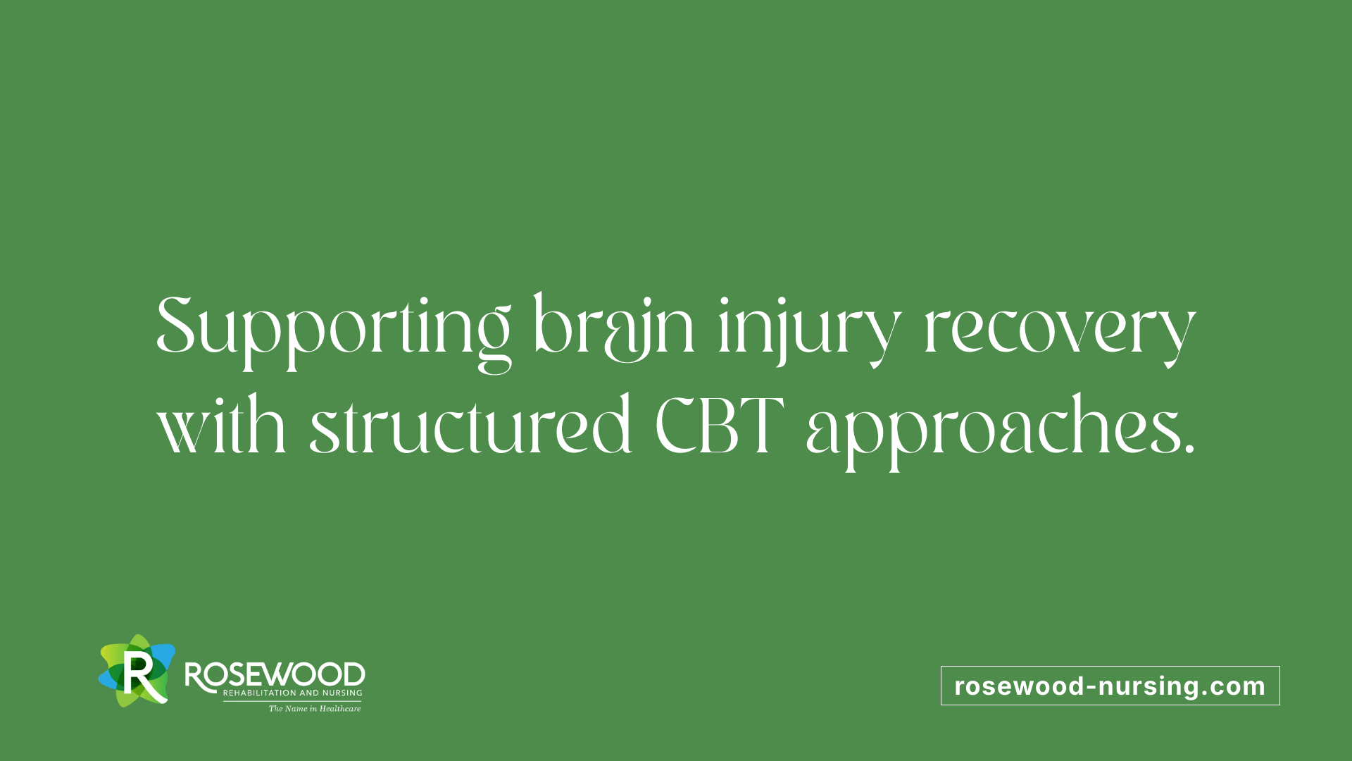 Supporting brain injury recovery with structured CBT approaches.