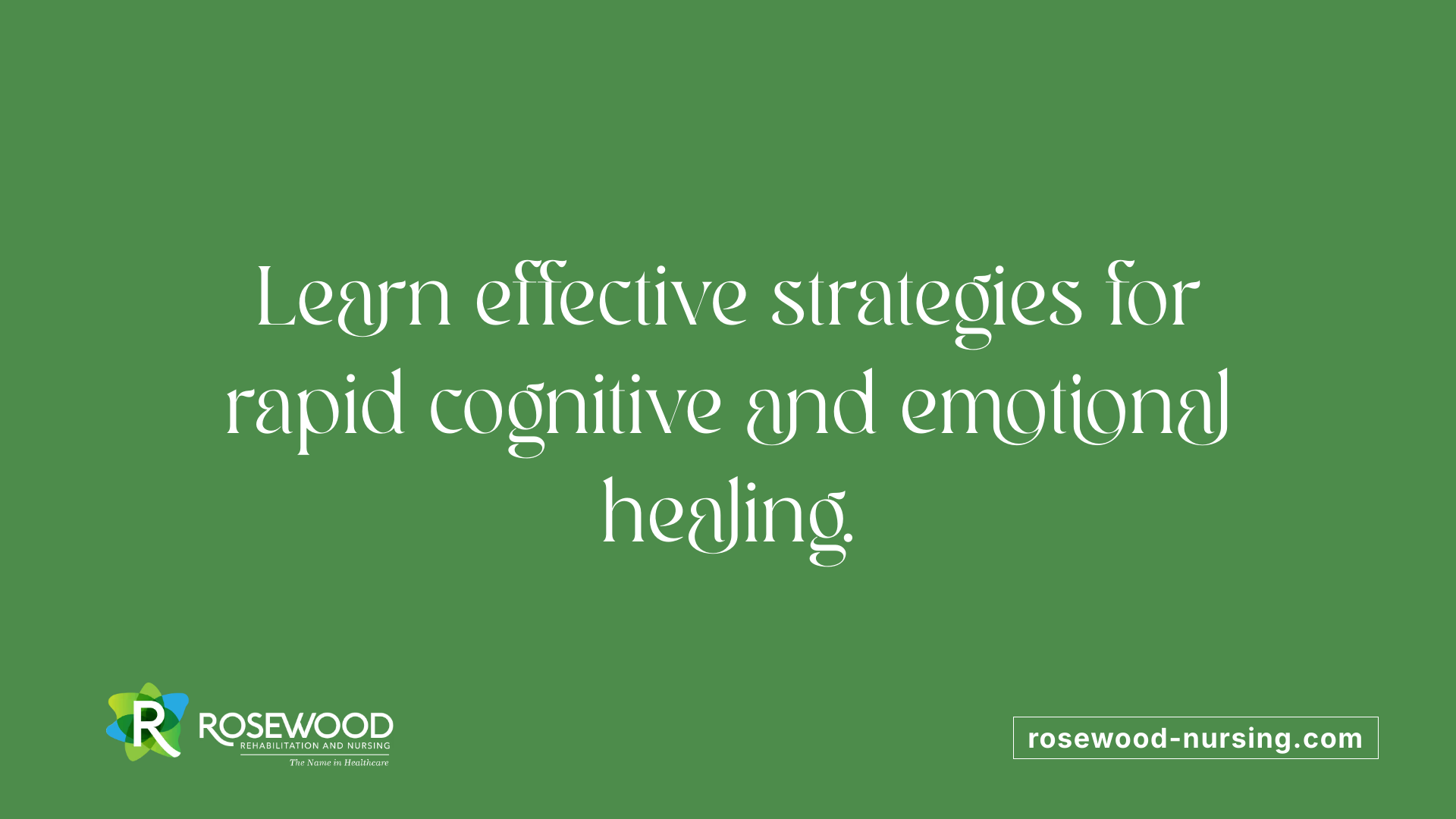 Learn effective strategies for rapid cognitive and emotional healing.