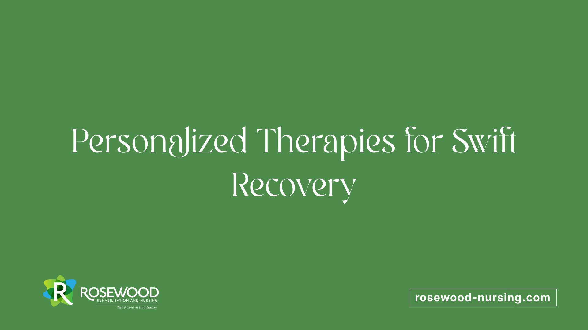 Personalized Therapies for Swift Recovery