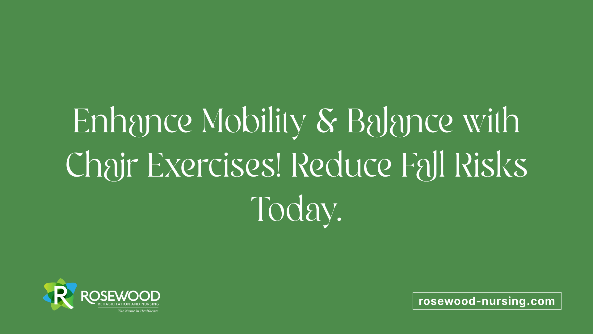 Enhance Mobility &amp; Balance with Chair Exercises! Reduce Fall Risks Today.