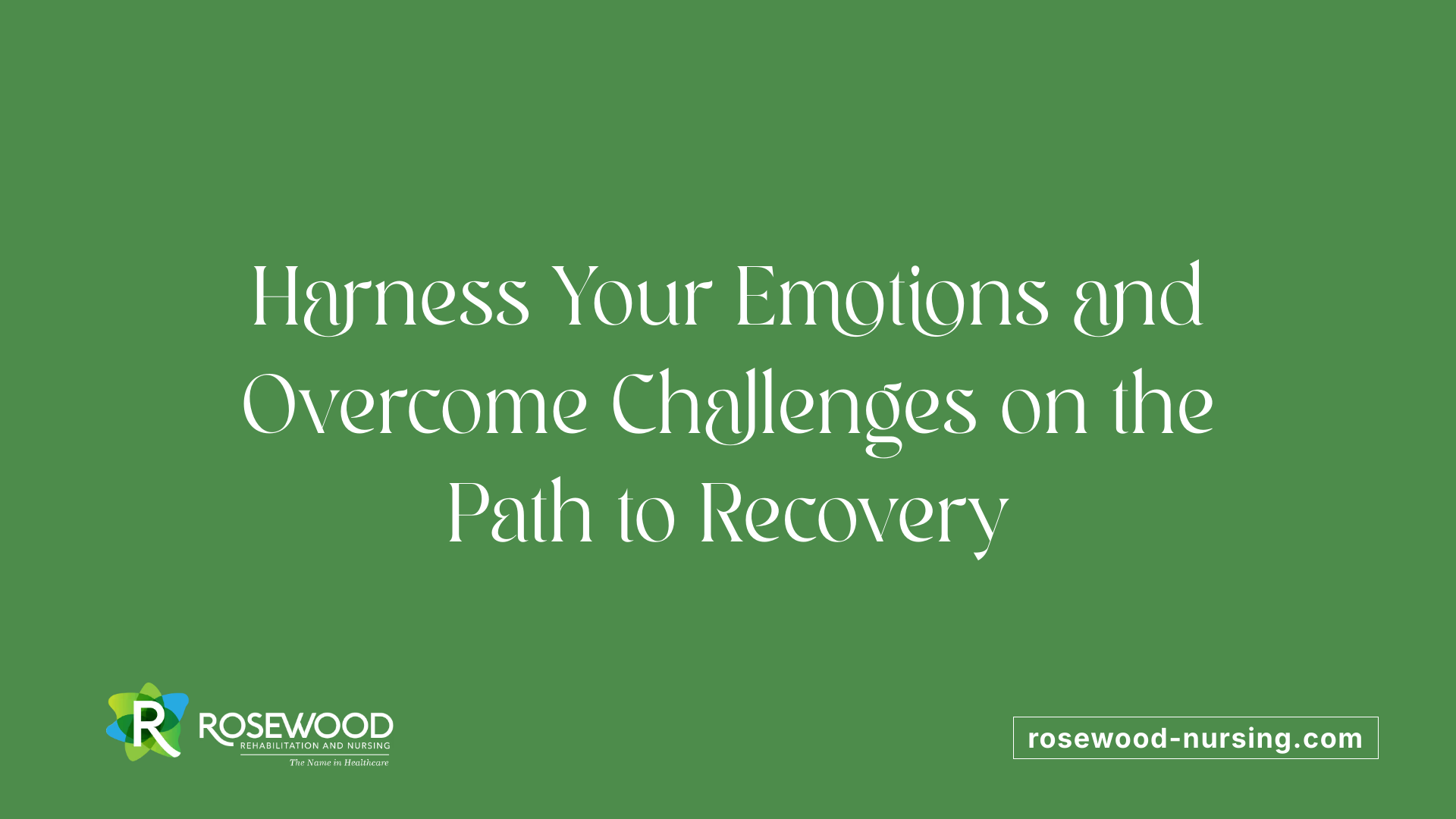 Harness Your Emotions and Overcome Challenges on the Path to Recovery