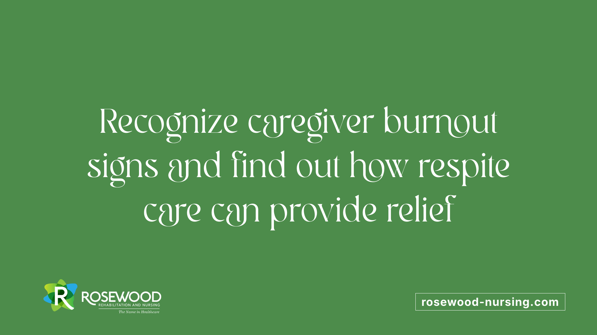 Recognize caregiver burnout signs and find out how respite care can provide relief