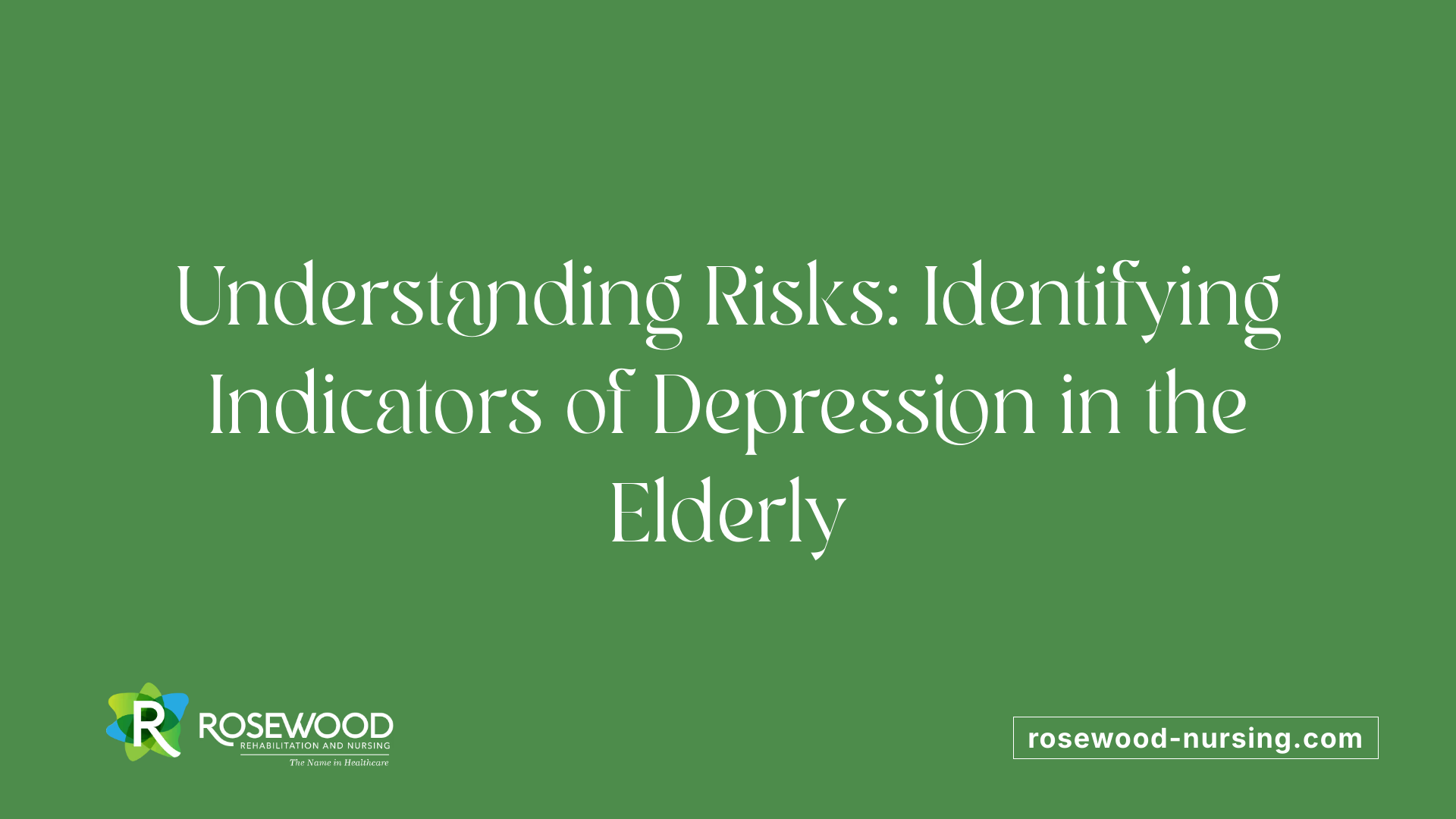 Understanding Risks: Identifying Indicators of Depression in the Elderly
