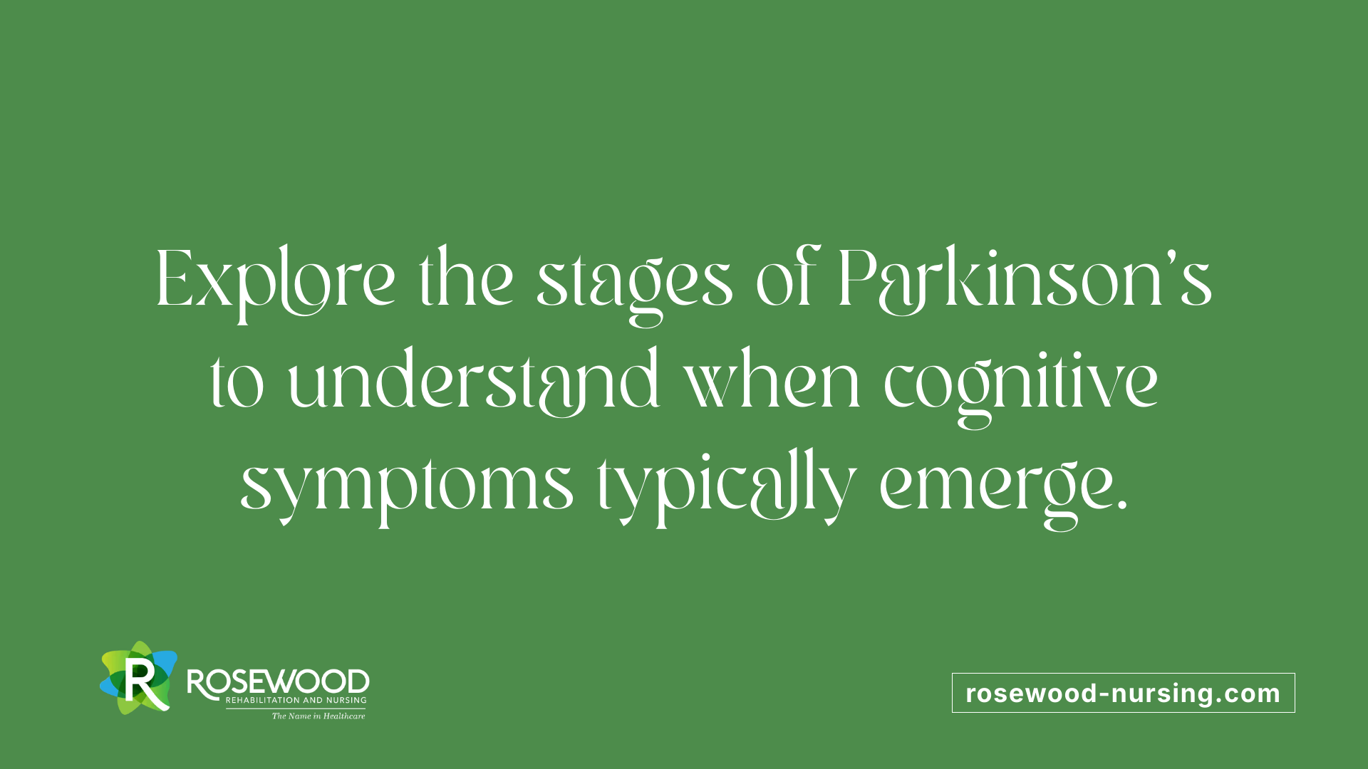 Explore the stages of Parkinson's to understand when cognitive symptoms typically emerge.