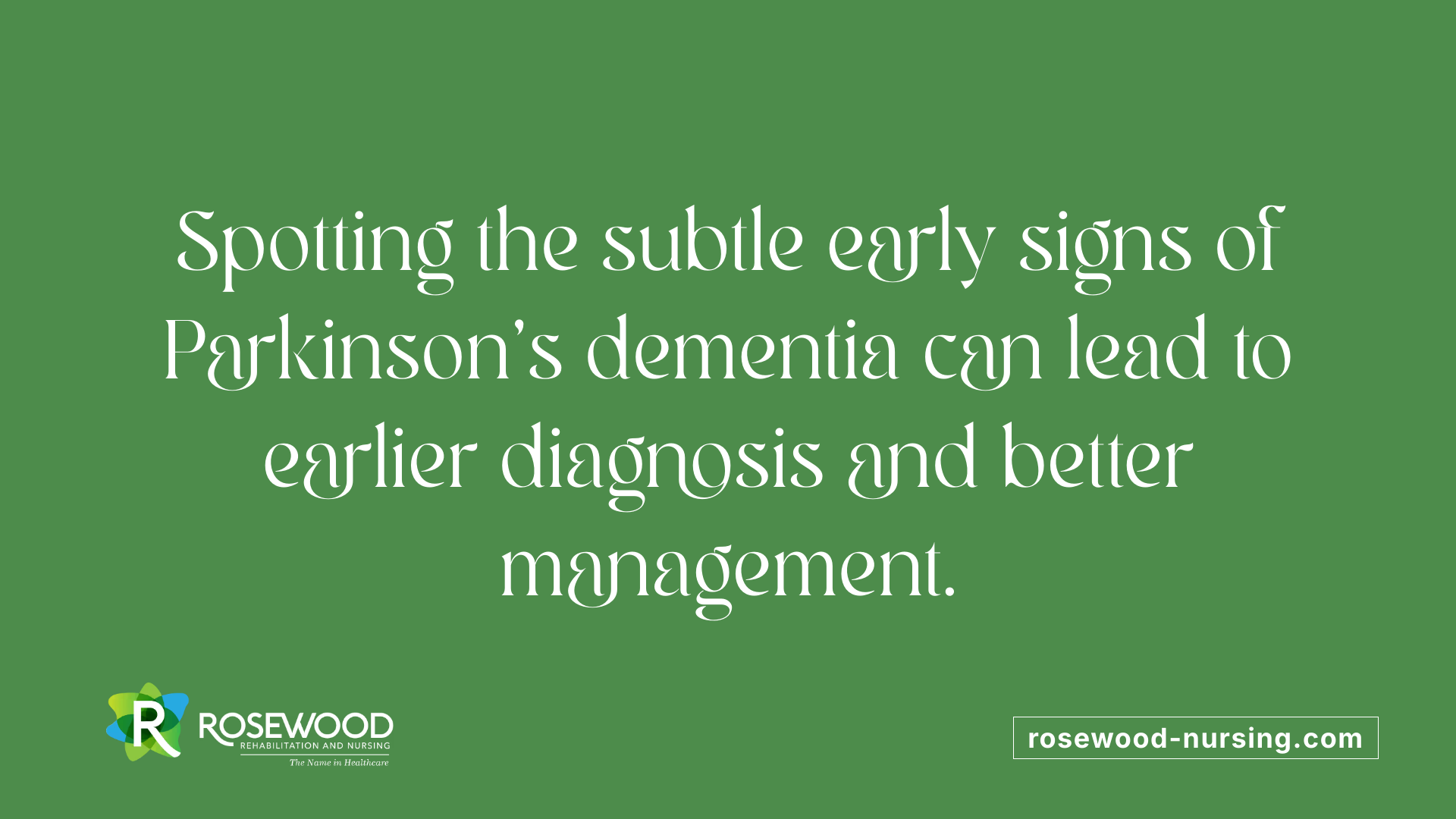 Spotting the subtle early signs of Parkinson's dementia can lead to earlier diagnosis and better management.