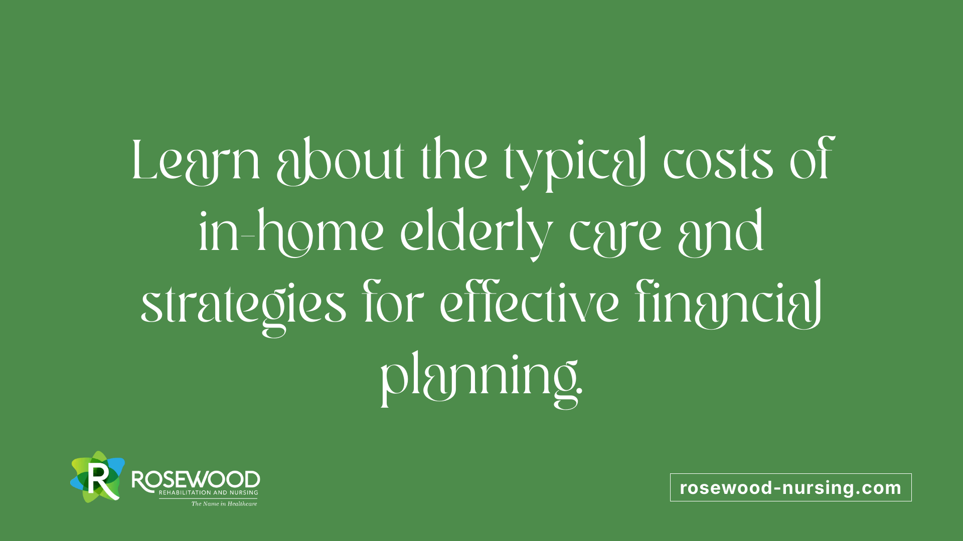 Learn about the typical costs of in-home elderly care and strategies for effective financial planning.