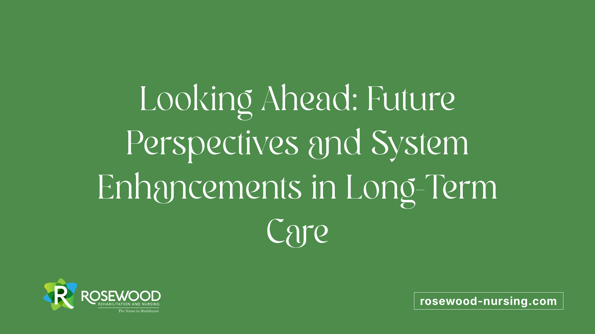 Looking Ahead: Future Perspectives and System Enhancements in Long-Term Care