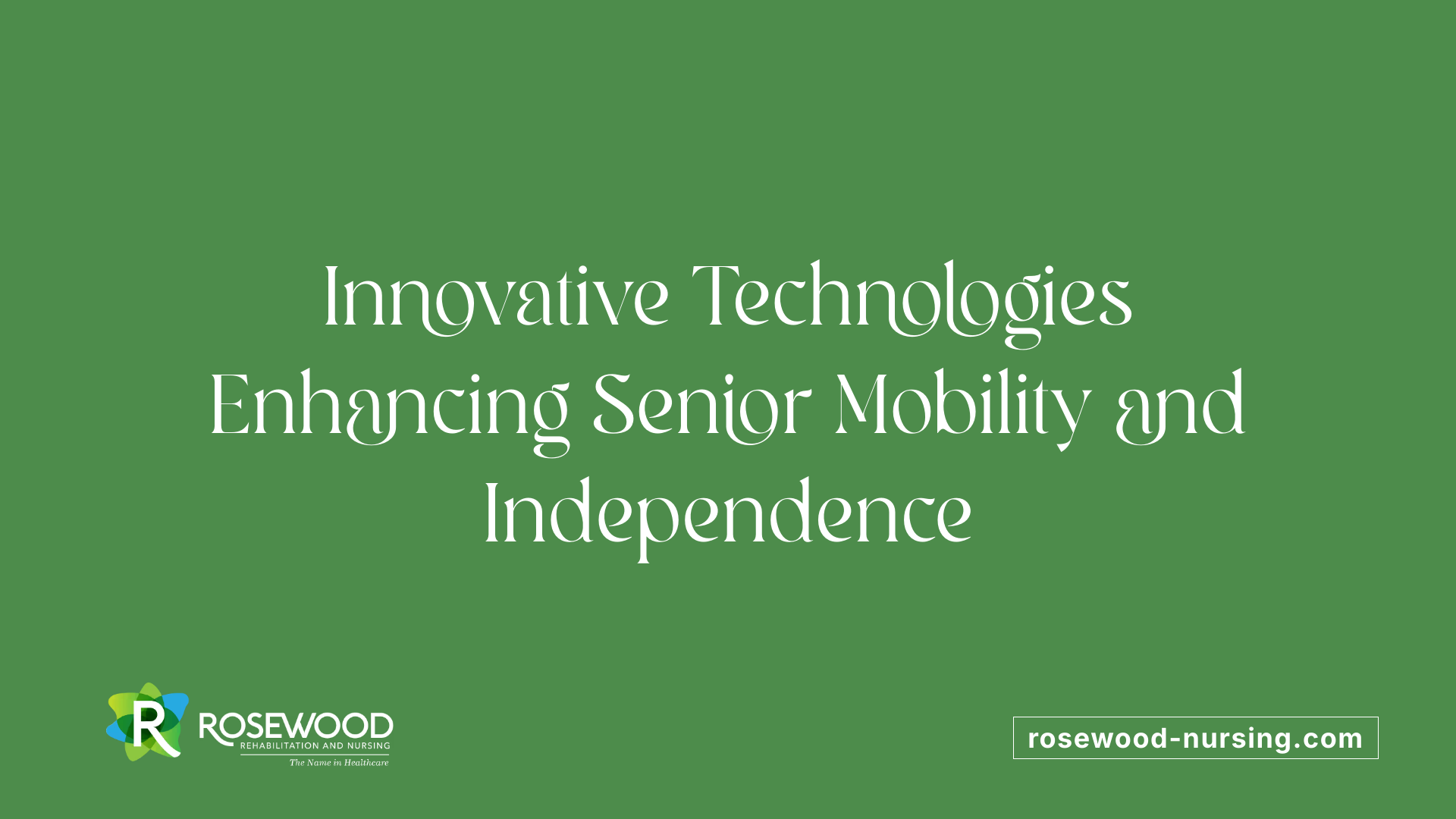 Innovative Technologies Enhancing Senior Mobility and Independence