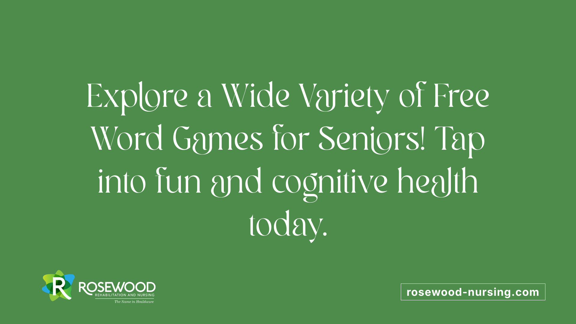 Explore a Wide Variety of Free Word Games for Seniors! Tap into fun and cognitive health today.