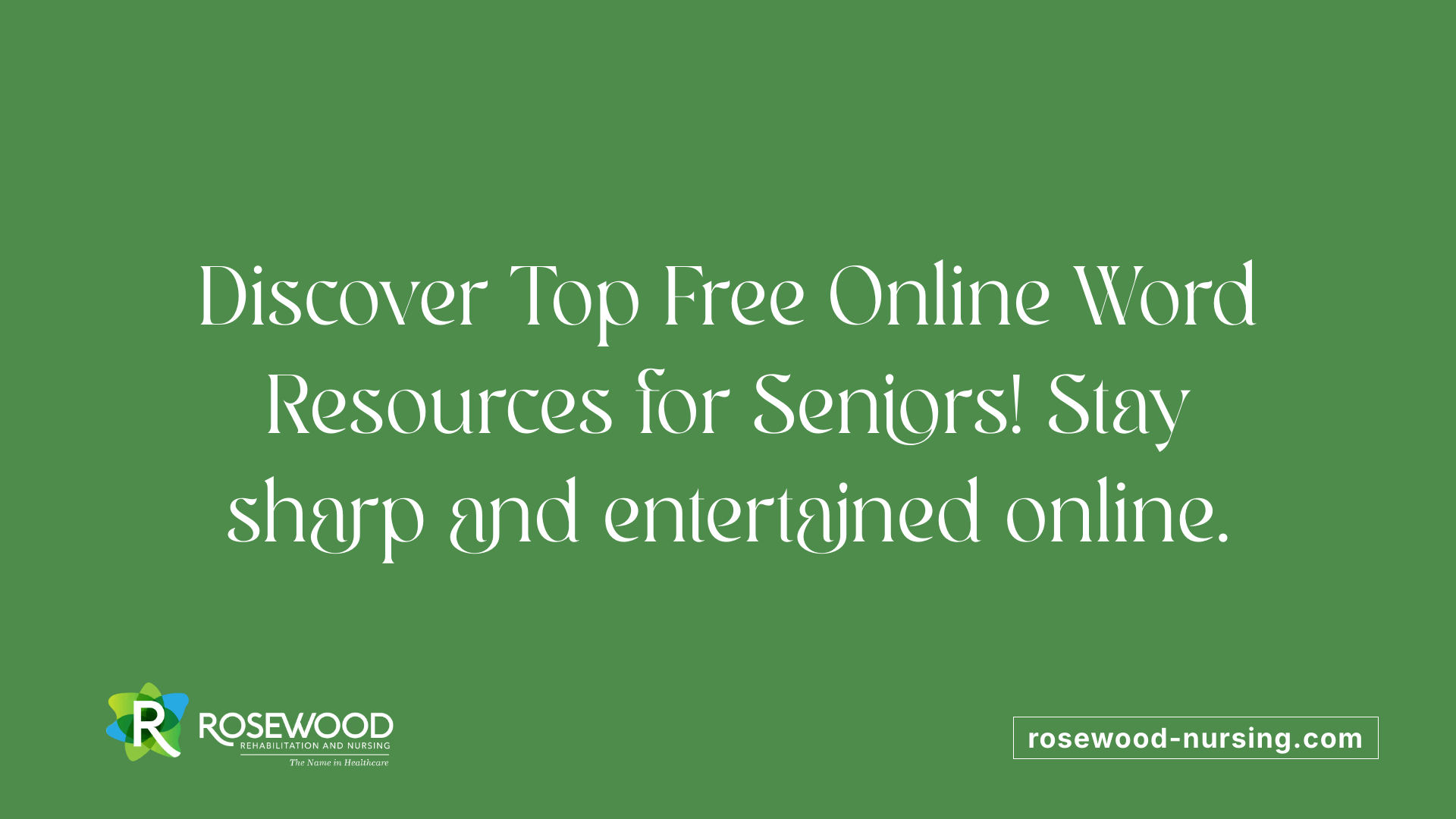 Discover Top Free Online Word Resources for Seniors! Stay sharp and entertained online.