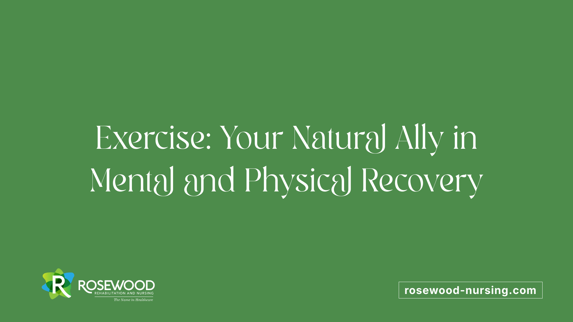 Exercise: Your Natural Ally in Mental and Physical Recovery