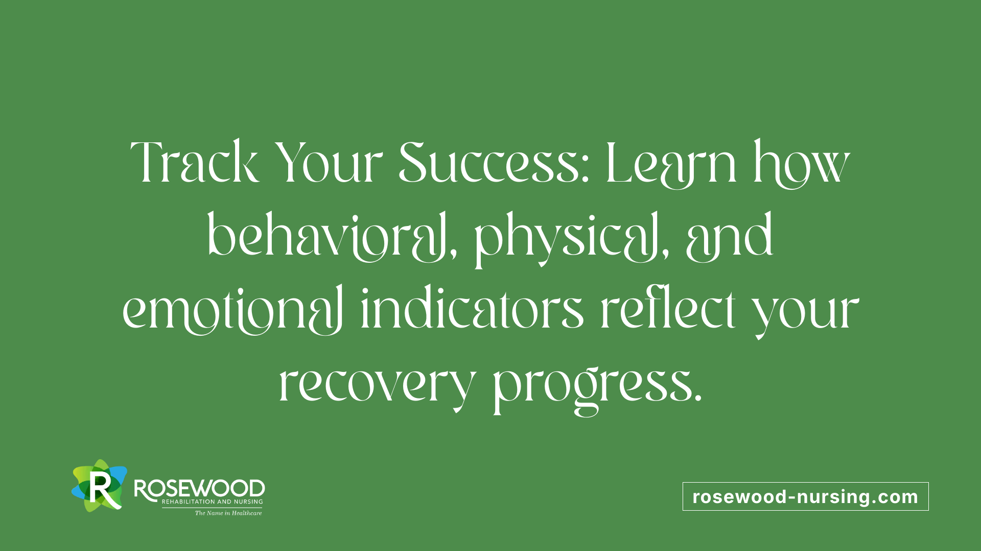 Track Your Success: Learn how behavioral, physical, and emotional indicators reflect your recovery progress.