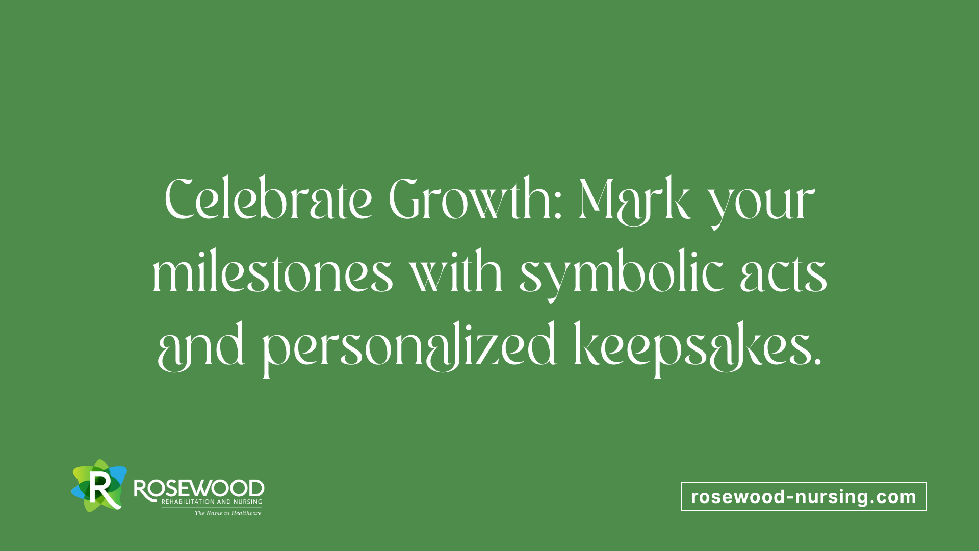 Celebrate Growth: Mark your milestones with symbolic acts and personalized keepsakes.