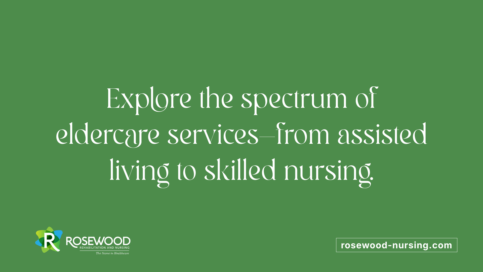 Explore the spectrum of eldercare services—from assisted living to skilled nursing.