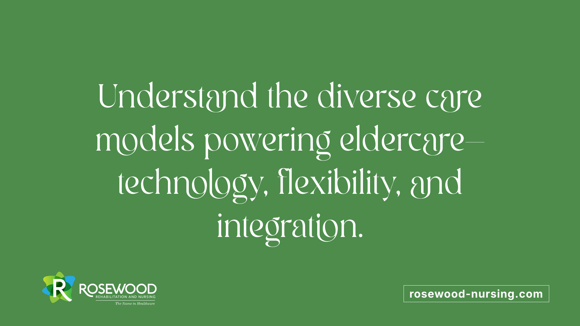 Understand the diverse care models powering eldercare—technology, flexibility, and integration.