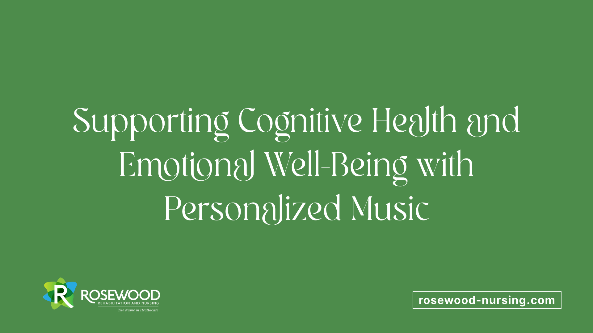 Supporting Cognitive Health and Emotional Well-Being with Personalized Music
